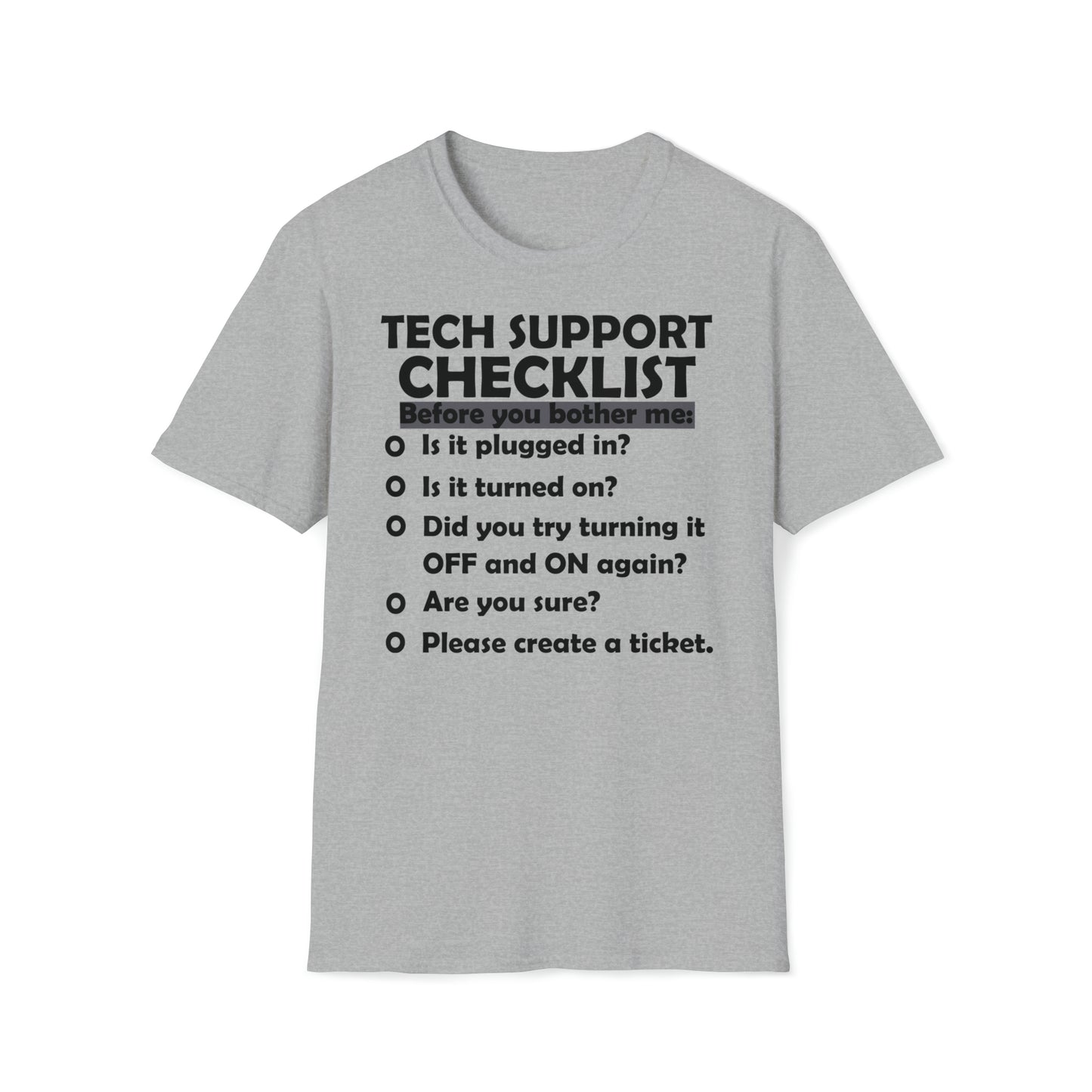 Checklist - Unisex Softstyle T-Shirt