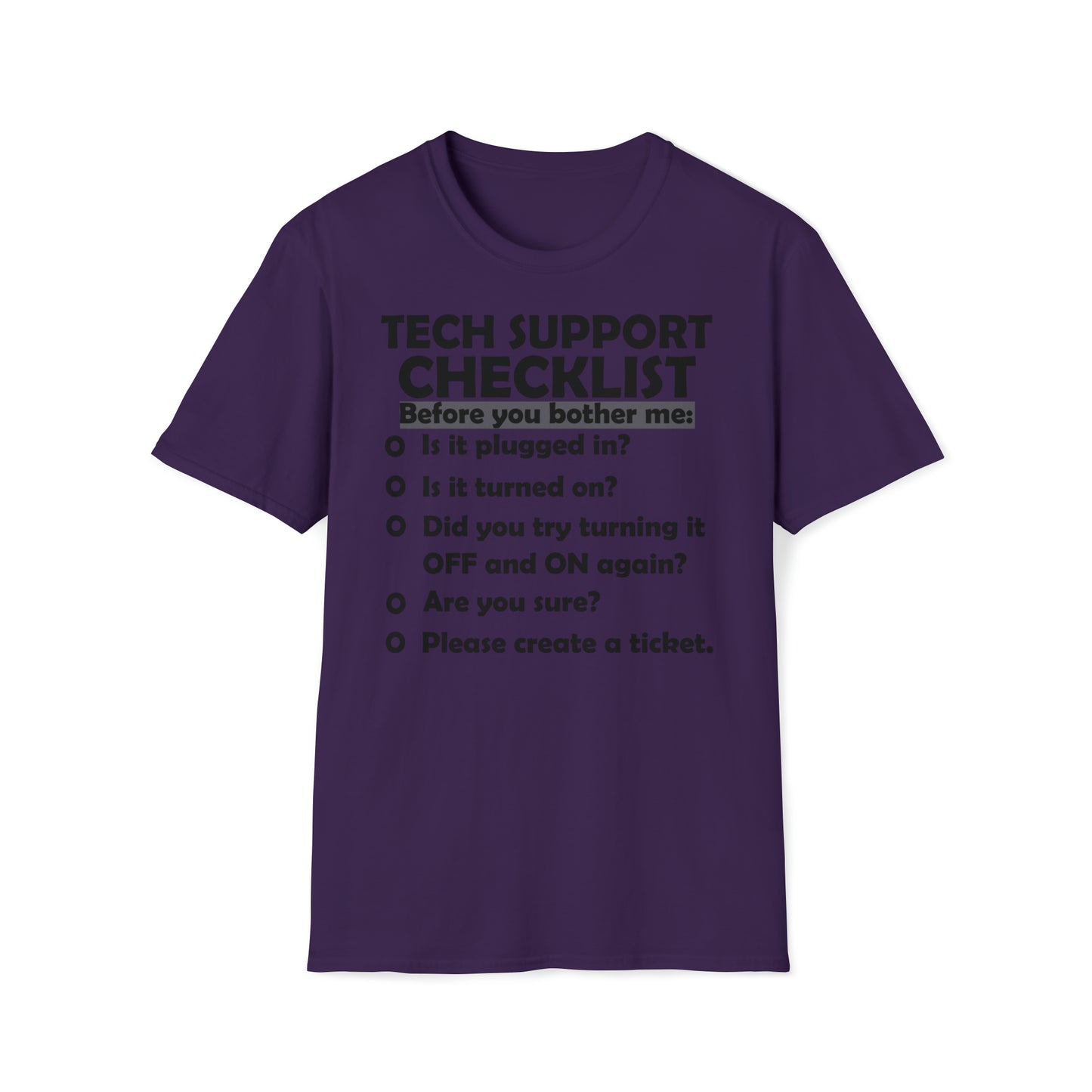 Checklist - Unisex Softstyle T-Shirt