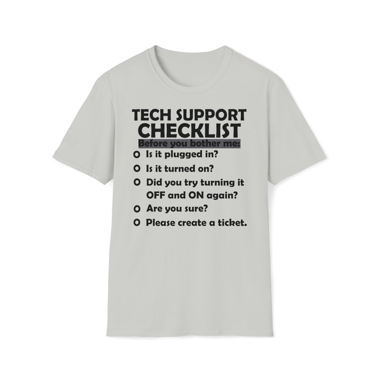 Checklist - Unisex Softstyle T-Shirt