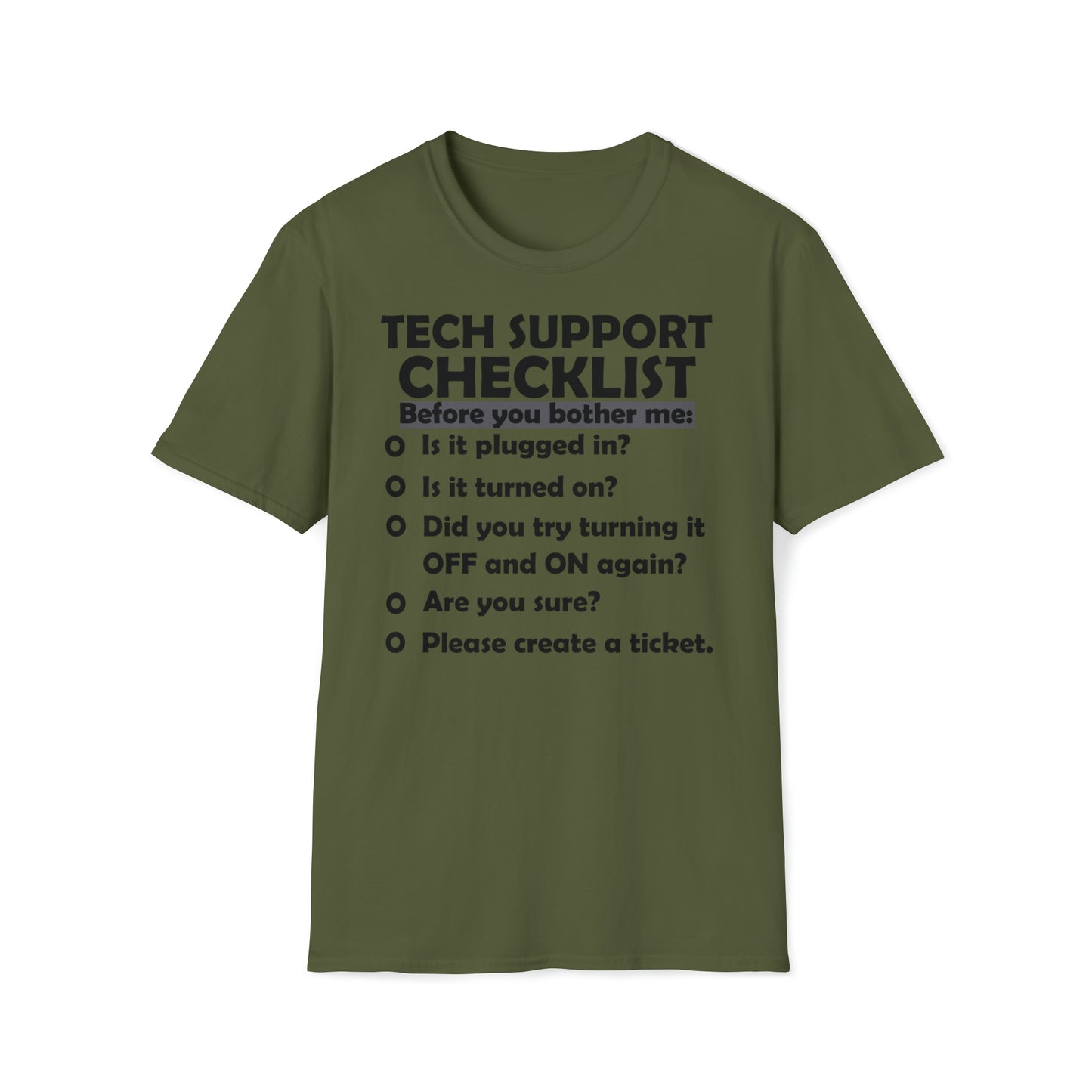 Checklist - Unisex Softstyle T-Shirt