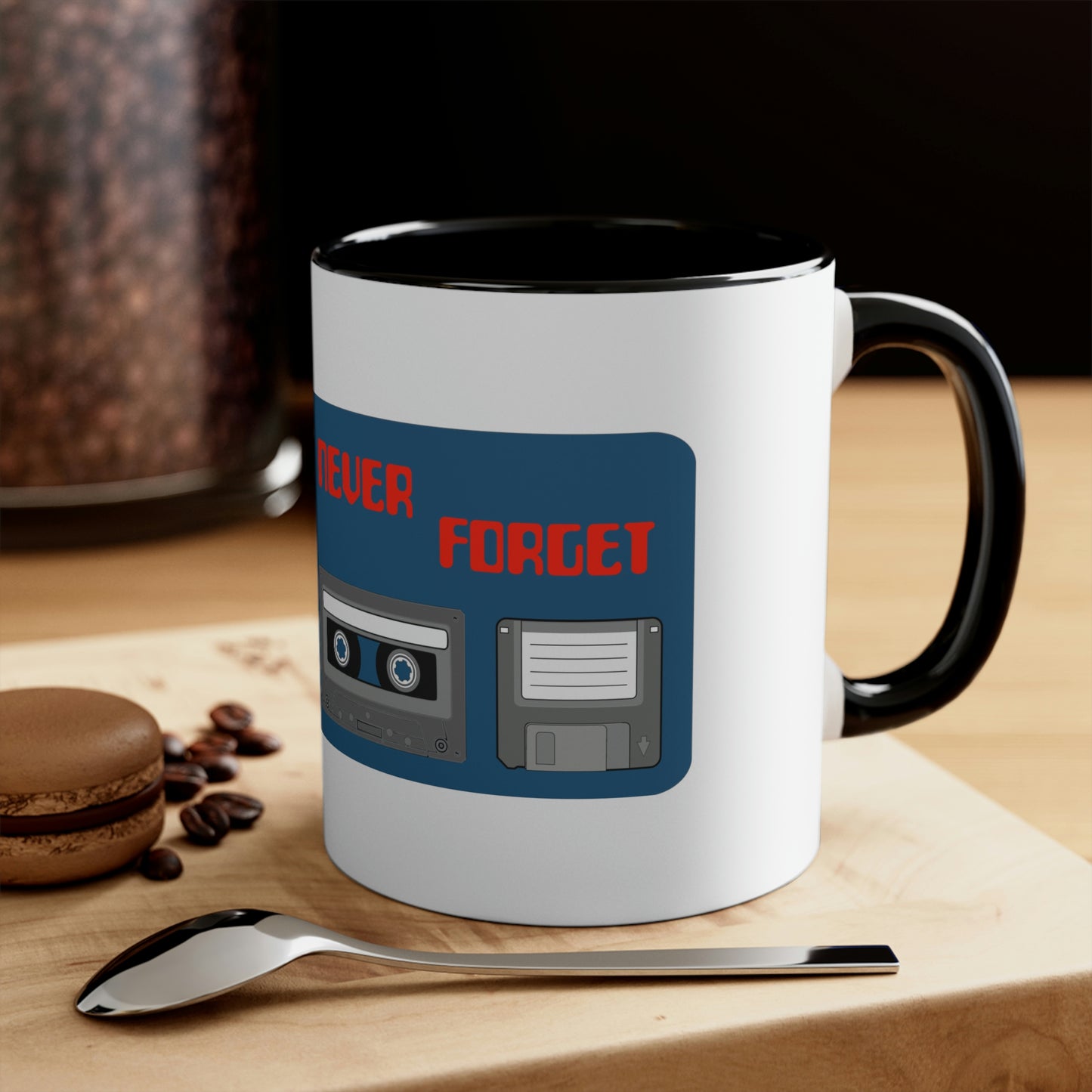 Never Forget - Accent Coffee Mug, 11oz