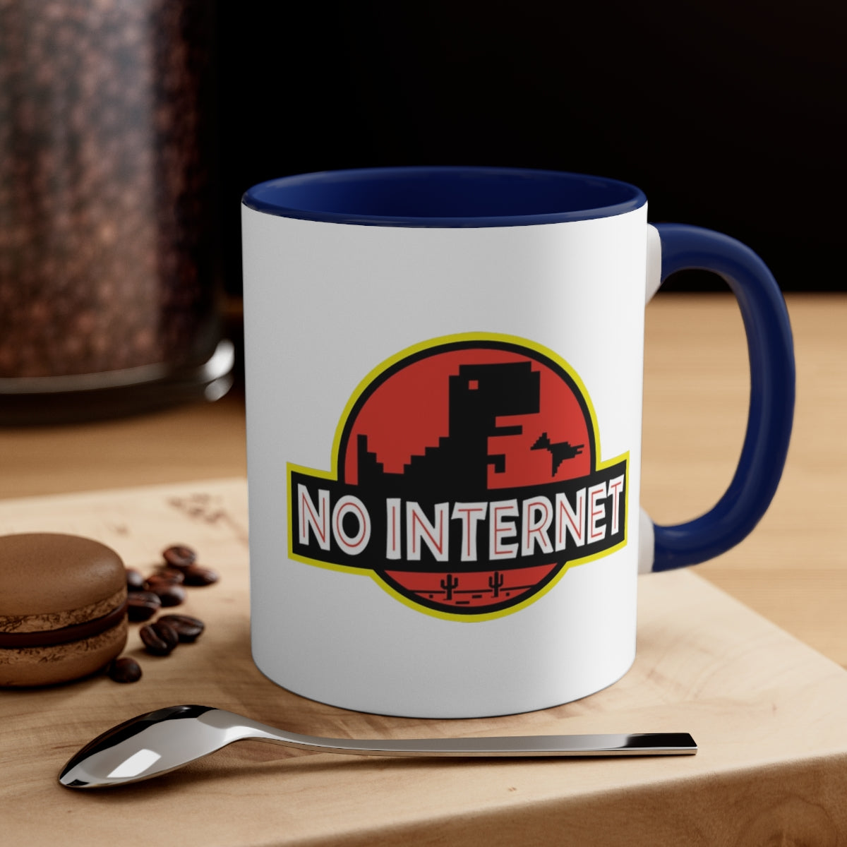 No Internet - Accent Coffee Mug, 11oz