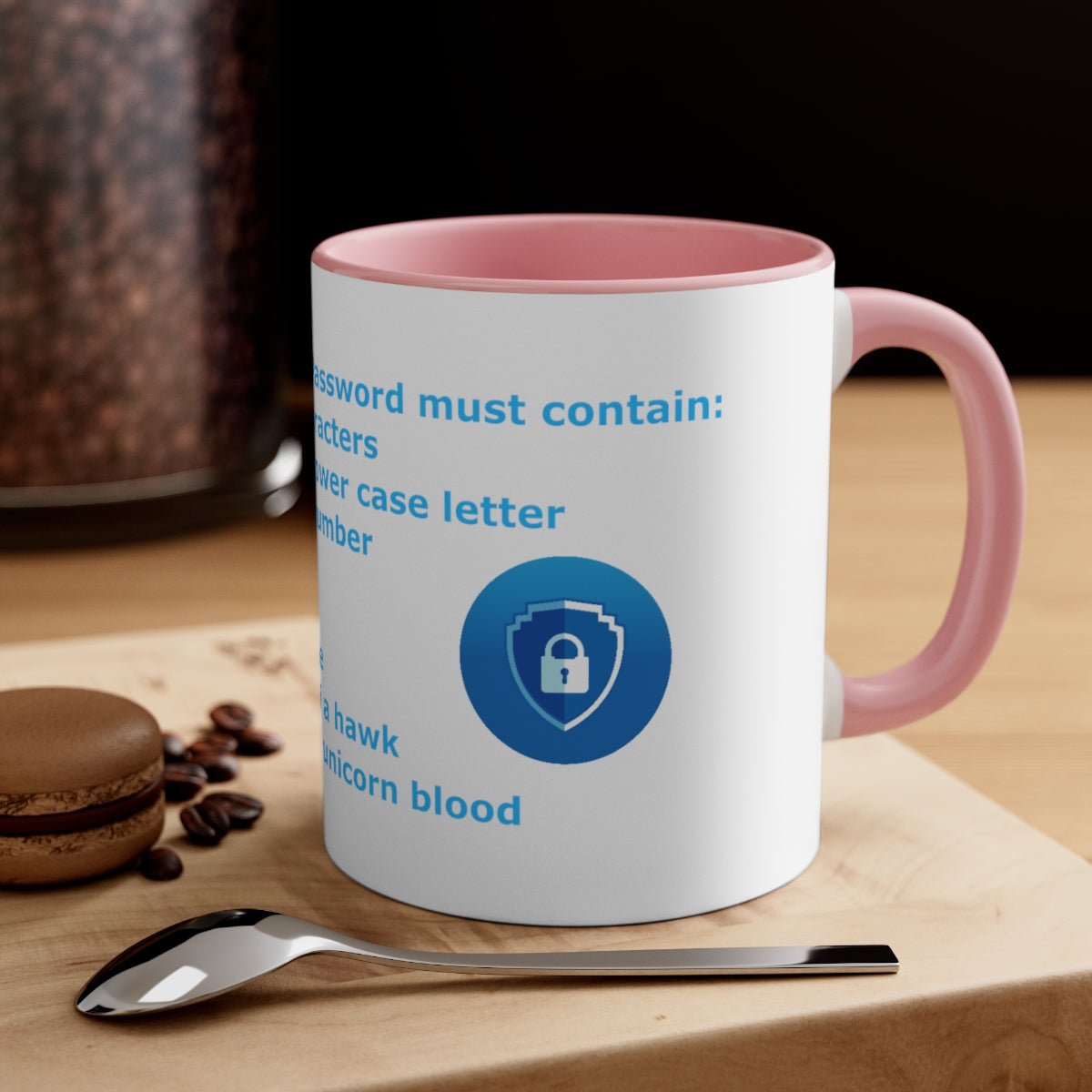 Password Strength - Accent Coffee Mug, 11oz