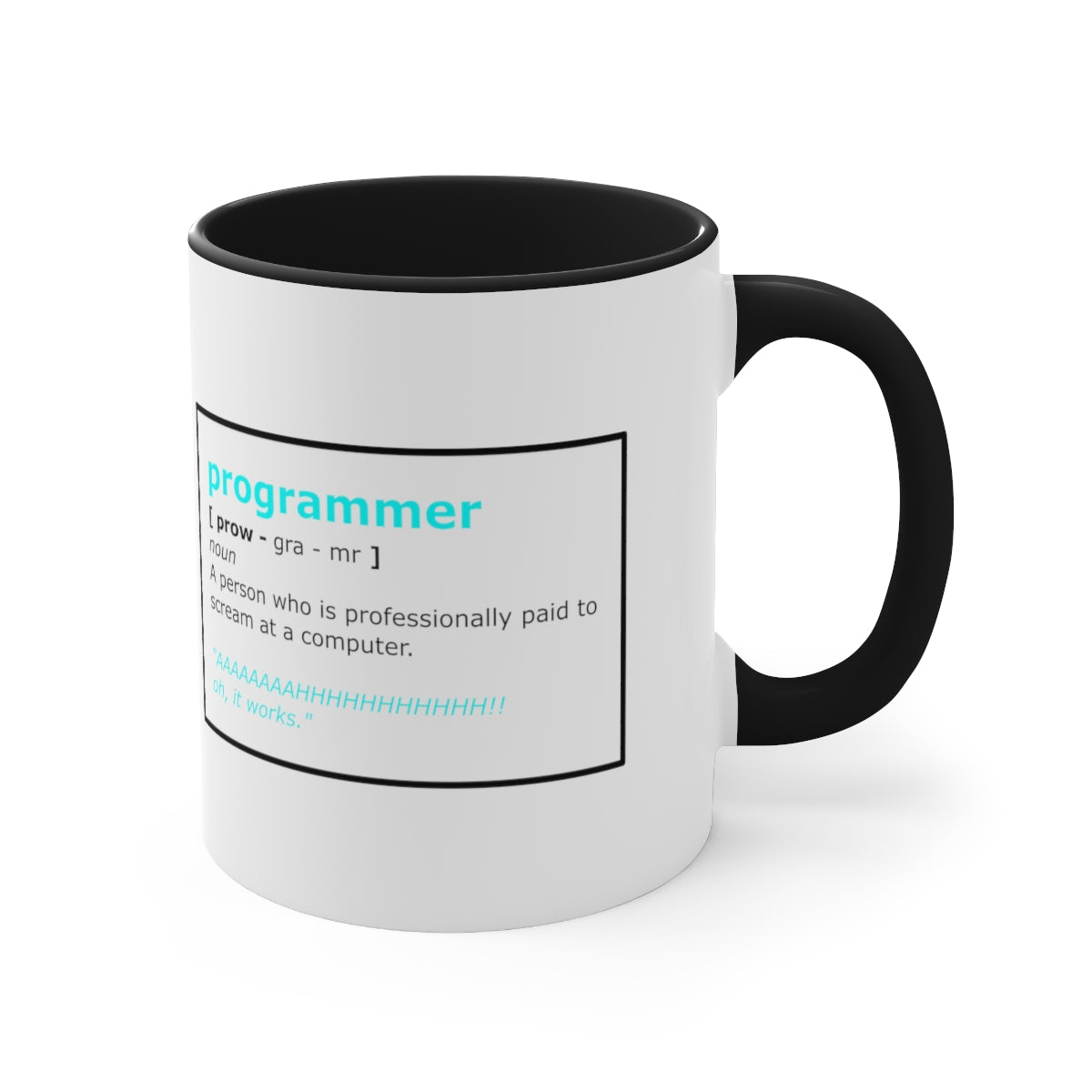 Programmer - Accent Coffee Mug, 11oz