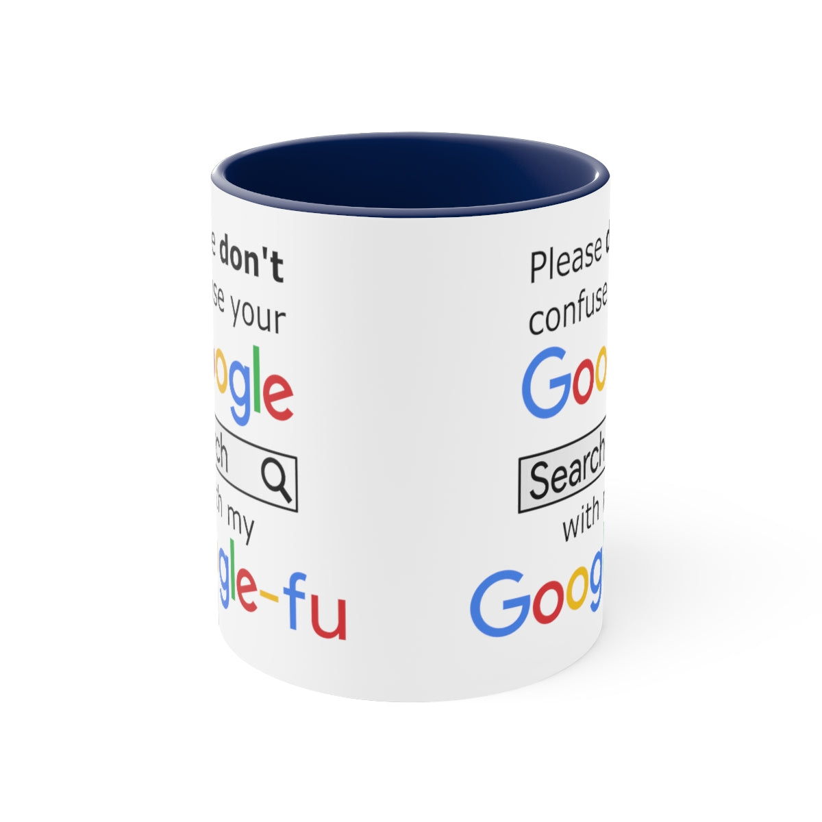 Google Fu - Accent Coffee Mug, 11oz