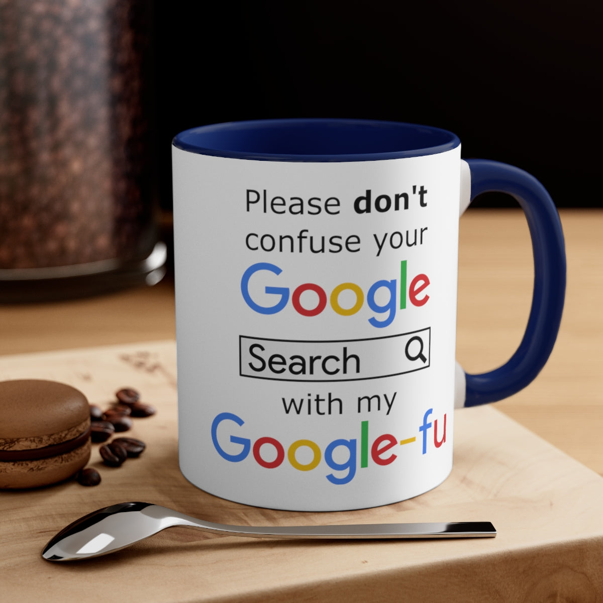 Google Fu - Accent Coffee Mug, 11oz