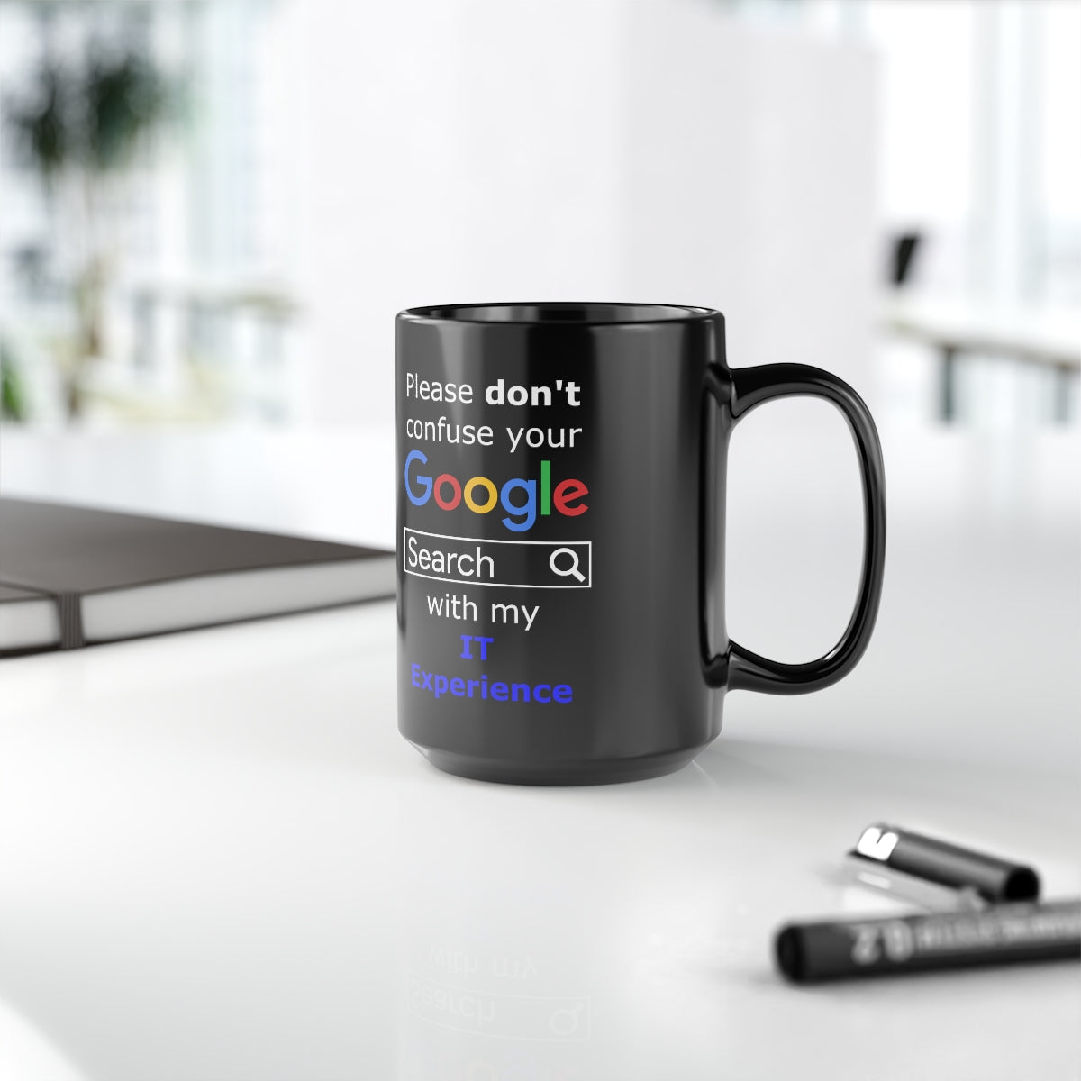 Google IT Experience - Black Mug, 15oz