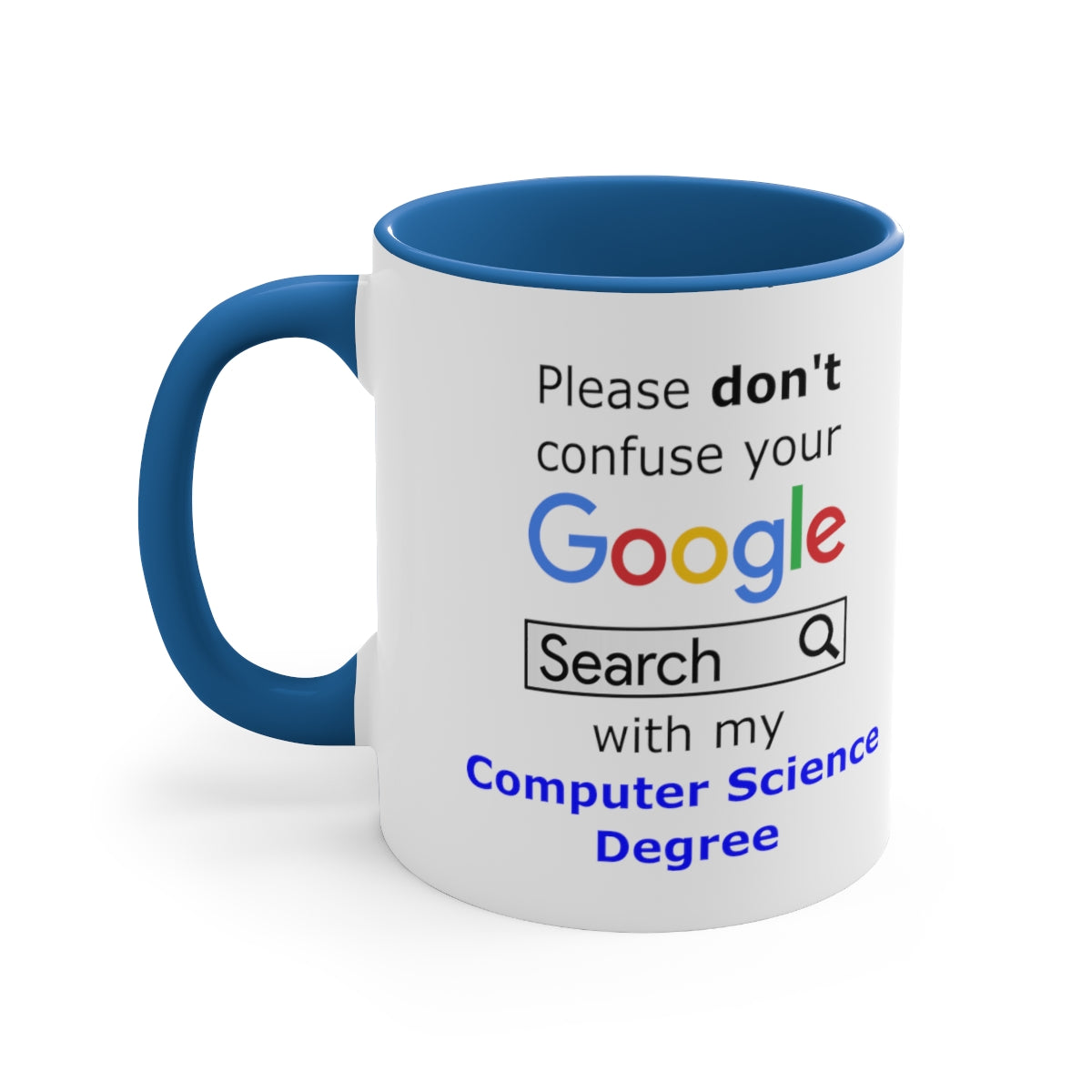 Google Computer Science - Accent Coffee Mug, 11oz