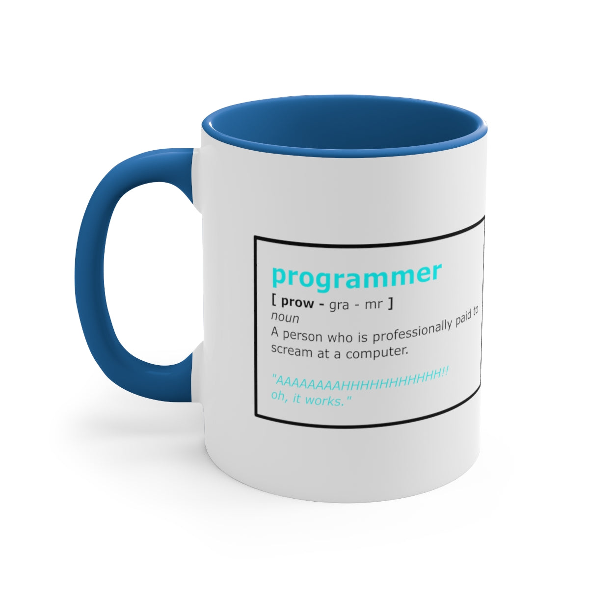 Programmer - Accent Coffee Mug, 11oz