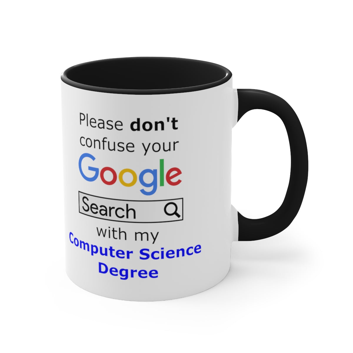 Google Computer Science - Accent Coffee Mug, 11oz