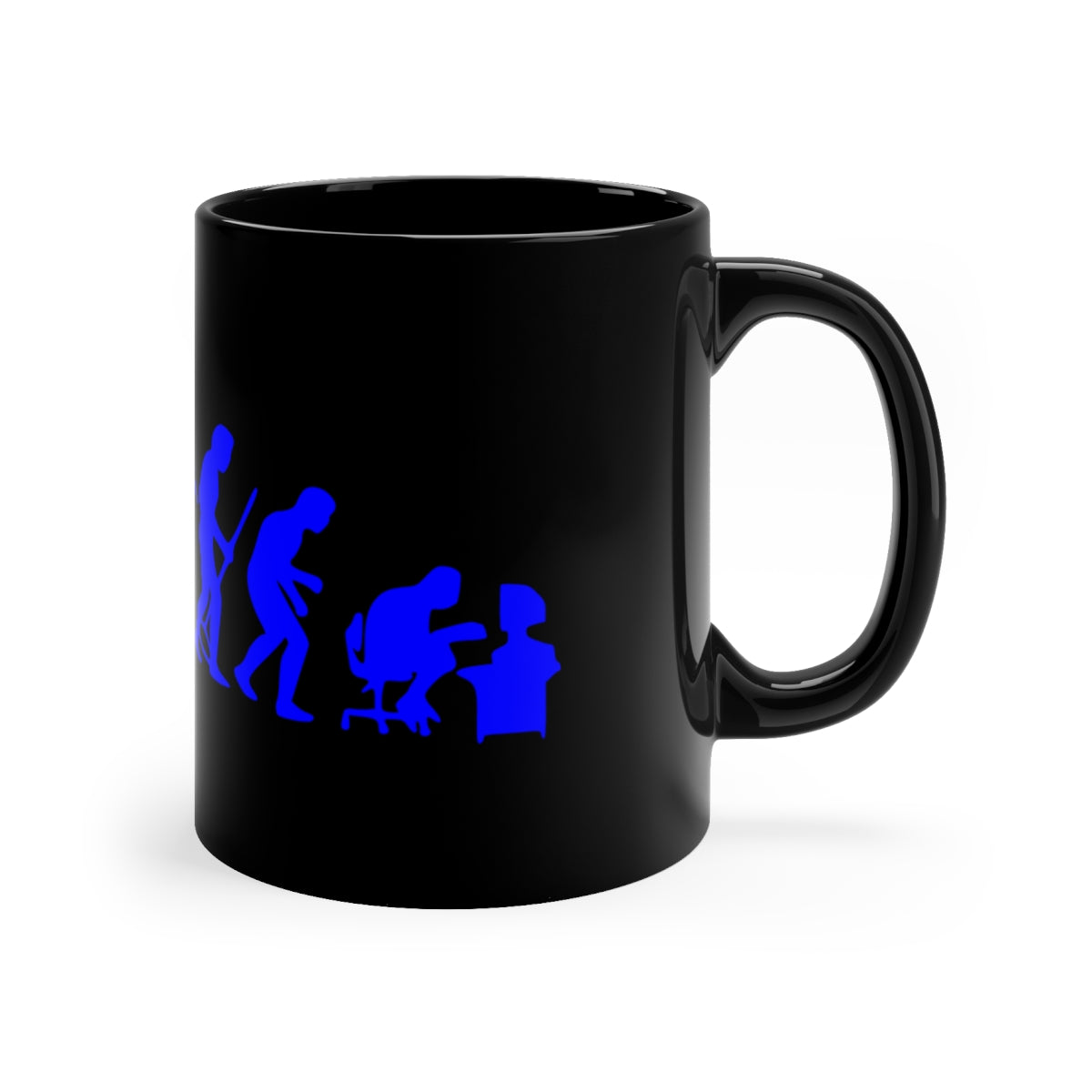 Evolution - 11oz Black Mug