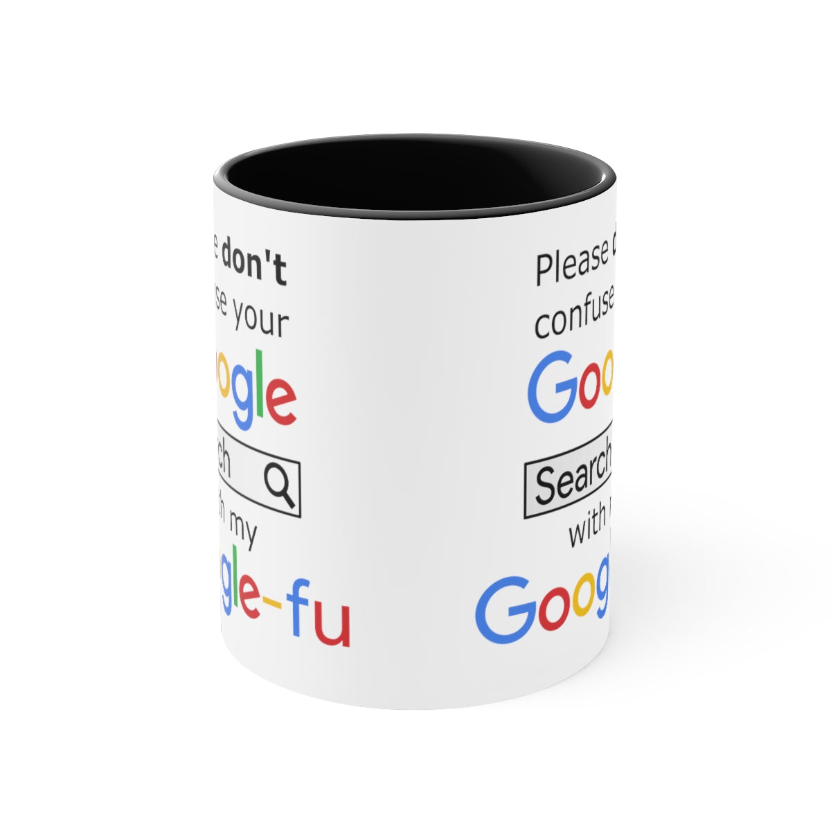 Google Fu - Accent Coffee Mug, 11oz