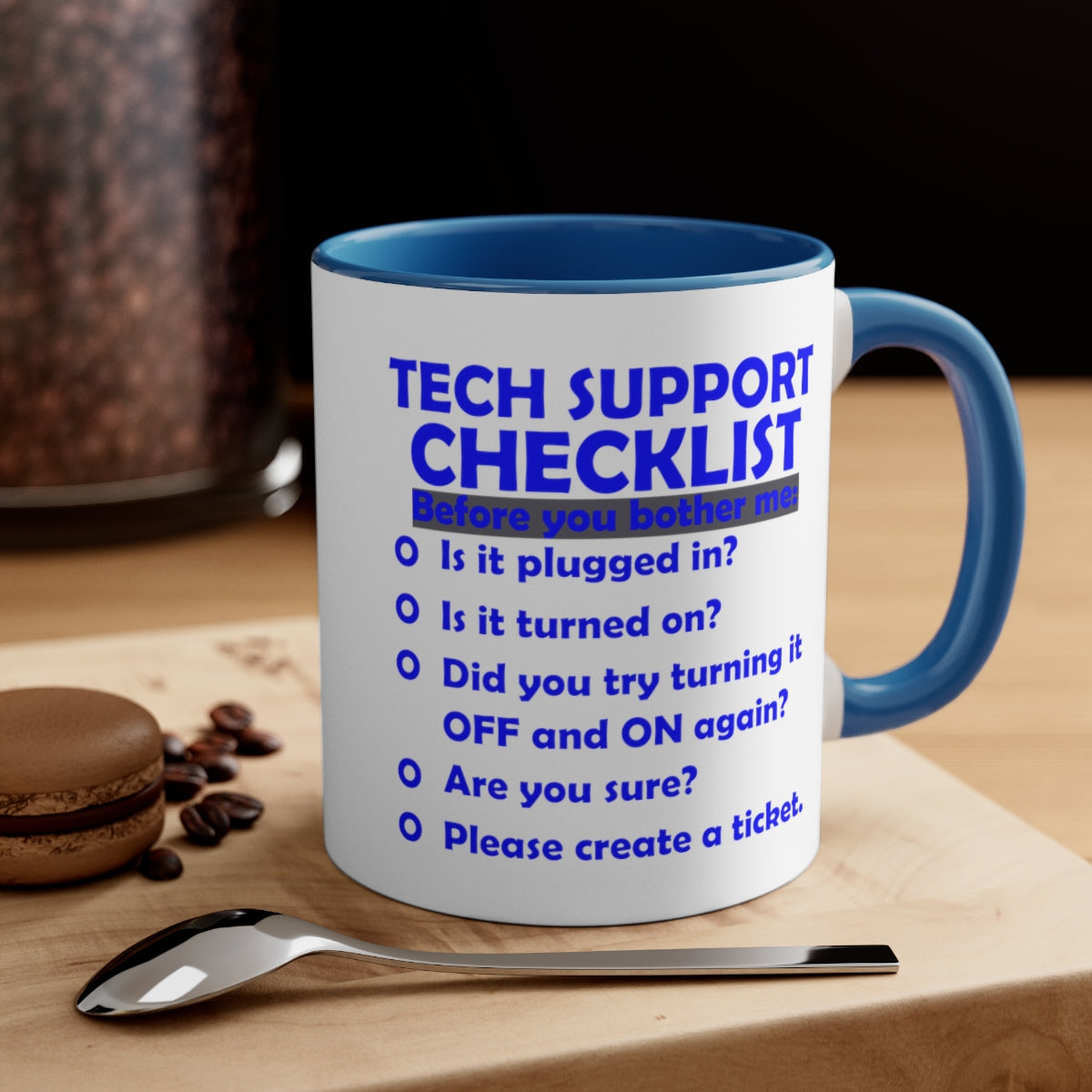 Checklist - Accent Coffee Mug, 11oz