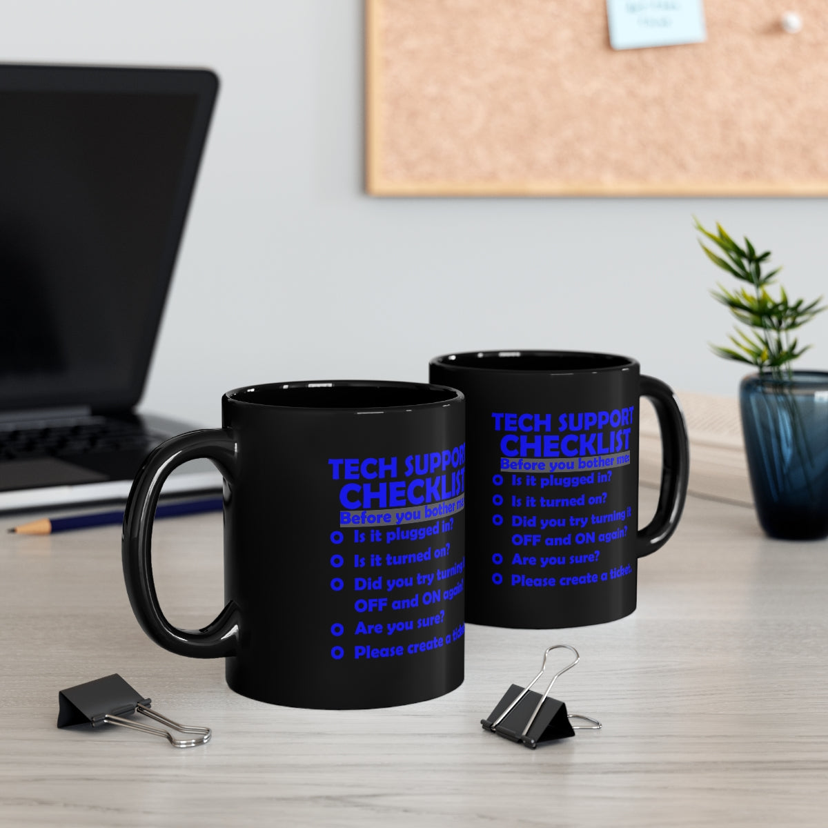 Checklist - 11oz Black Mug