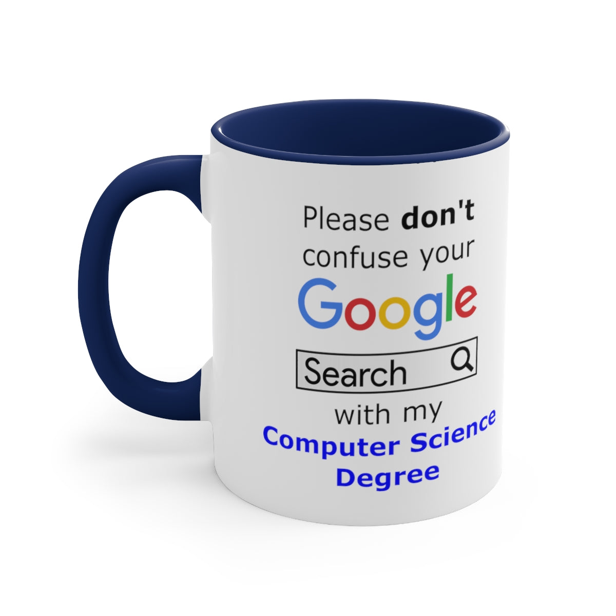 Google Computer Science - Accent Coffee Mug, 11oz