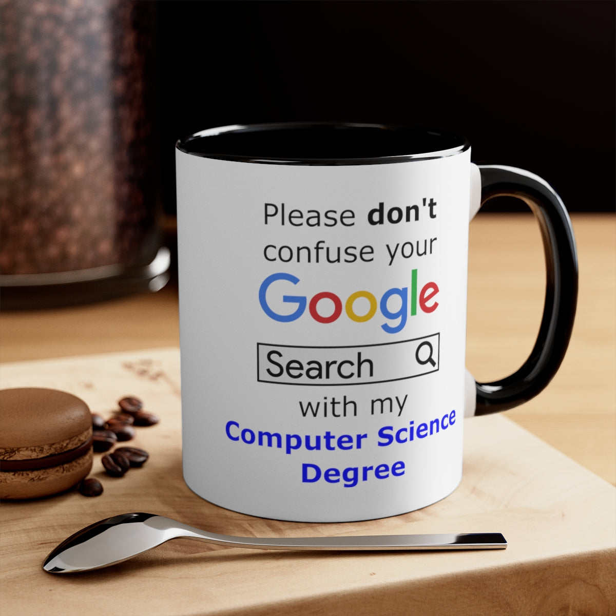 Google Computer Science - Accent Coffee Mug, 11oz