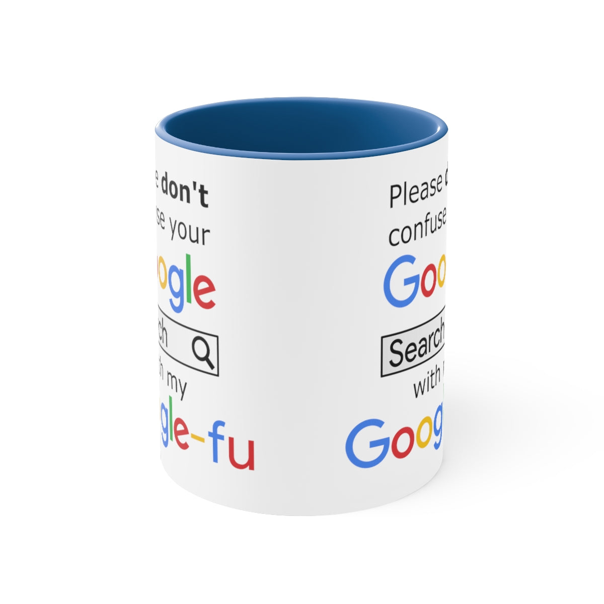 Google Fu - Accent Coffee Mug, 11oz