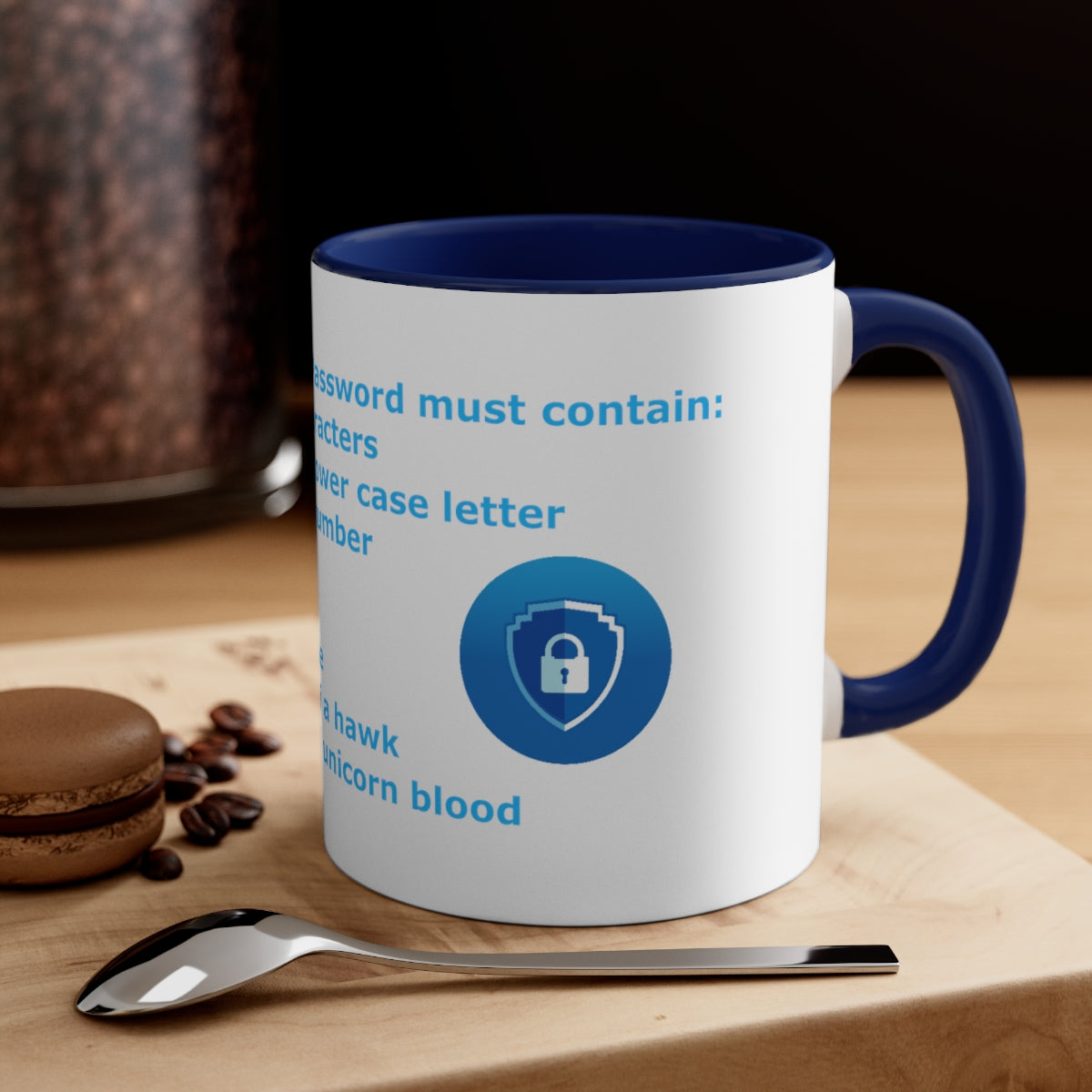 Password Strength - Accent Coffee Mug, 11oz