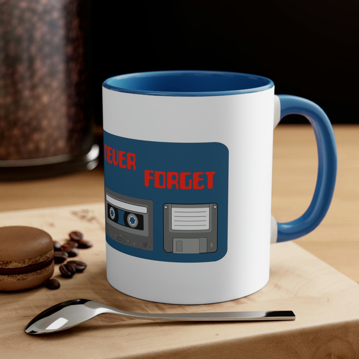 Never Forget - Accent Coffee Mug, 11oz