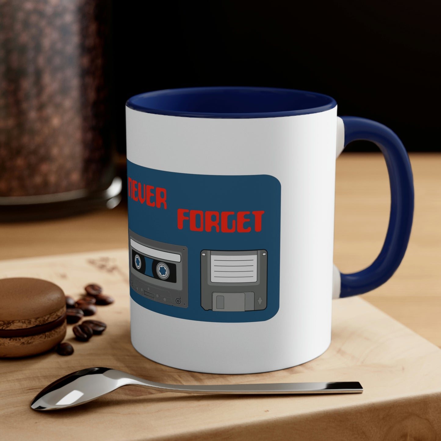 Never Forget - Accent Coffee Mug, 11oz