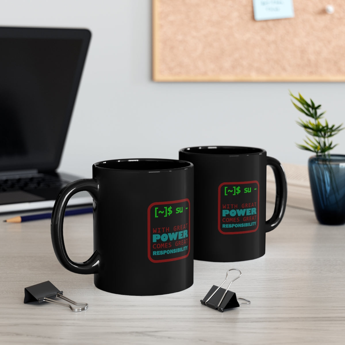 Great Power - 11oz Black Mug