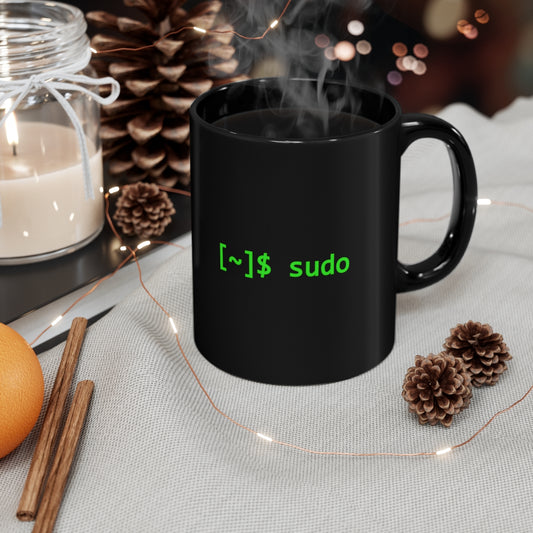 sudo - 11oz Black Mug