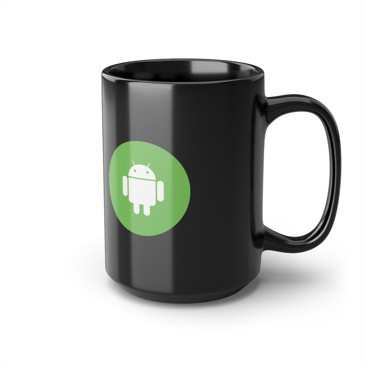 Android - Black Mug, 15oz