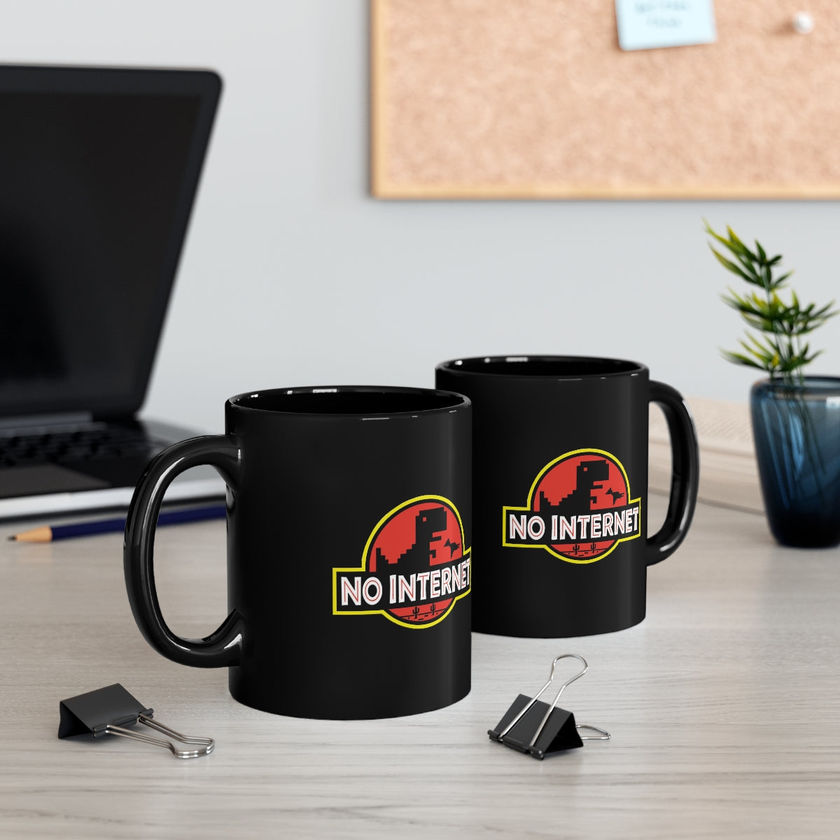 No Internet - 11oz Black Mug