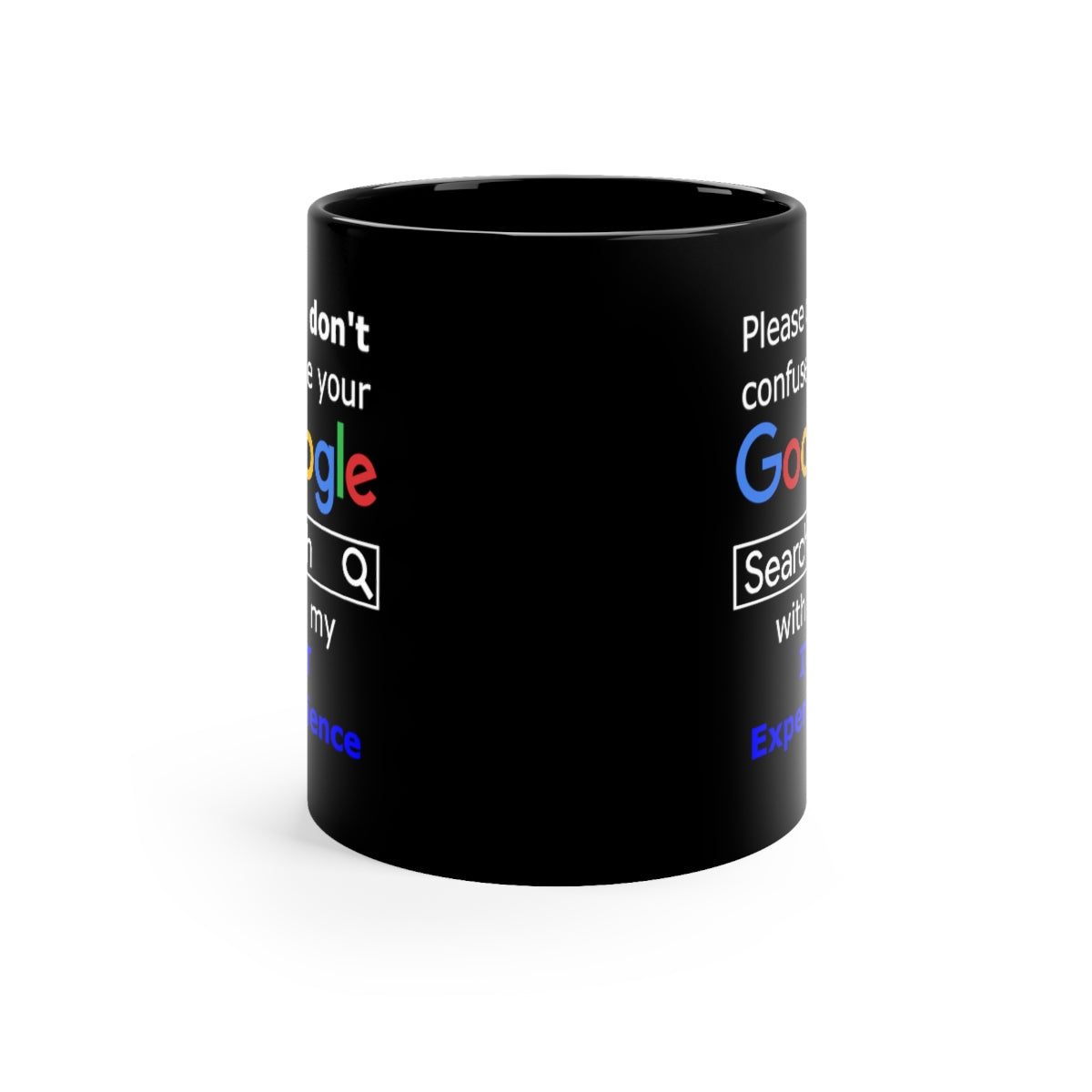 Google IT Experience - Black Coffee Mug, 11oz