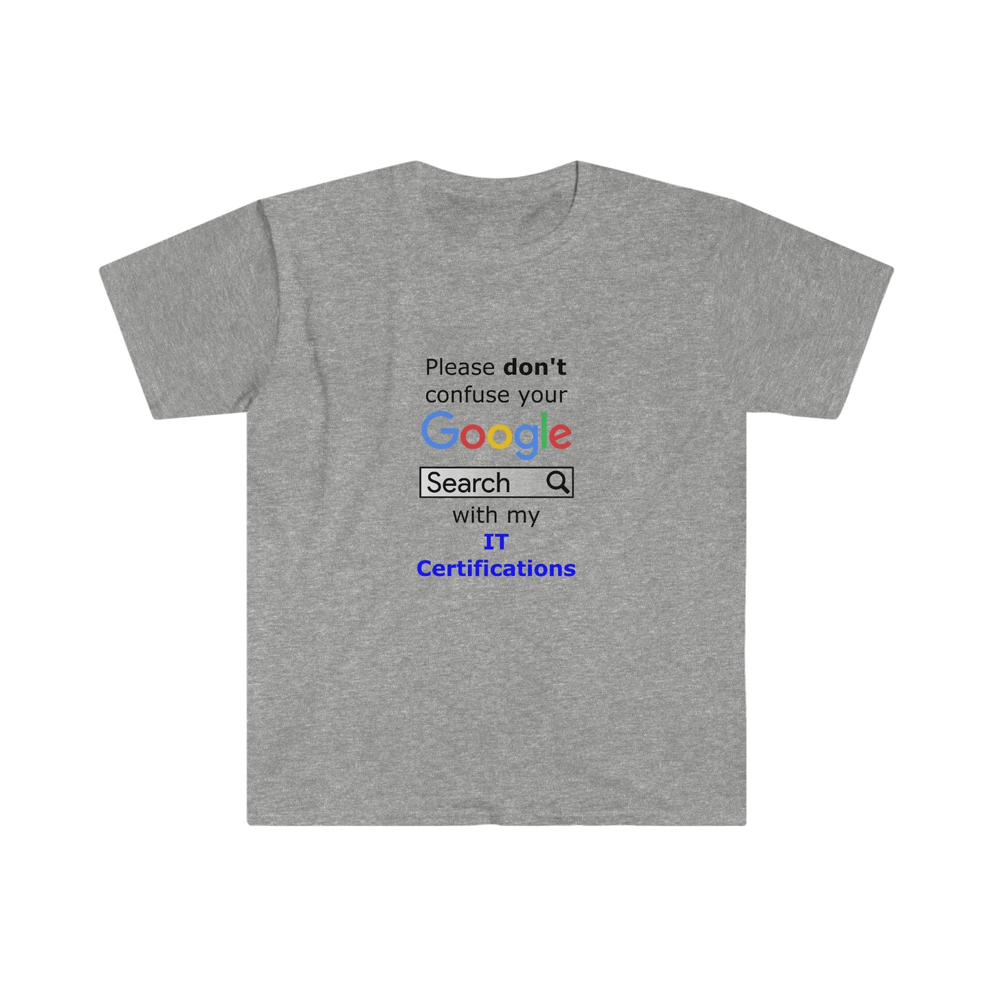 Google IT Certifications - Unisex Softstyle T-Shirt