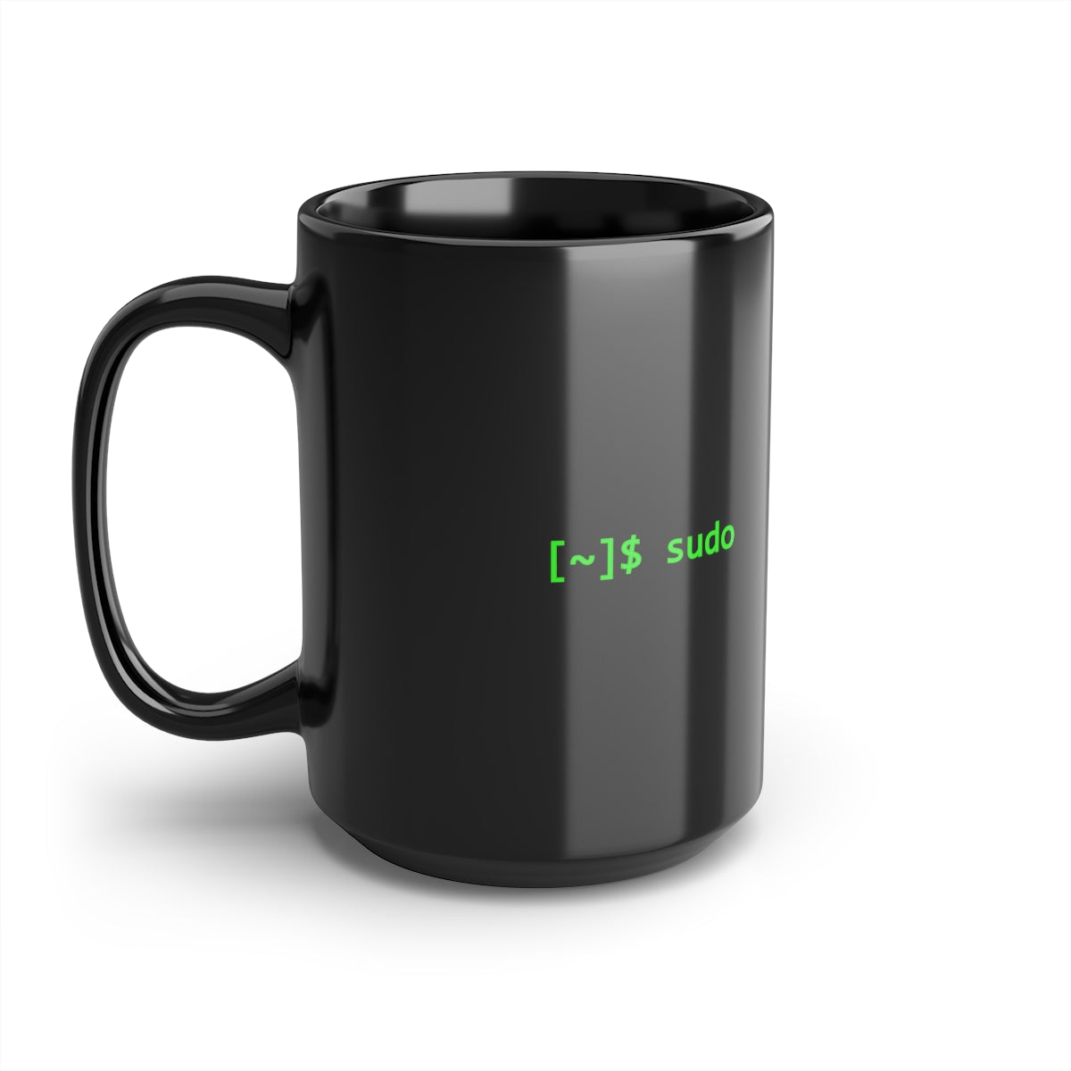 sudo - Black Mug, 15oz