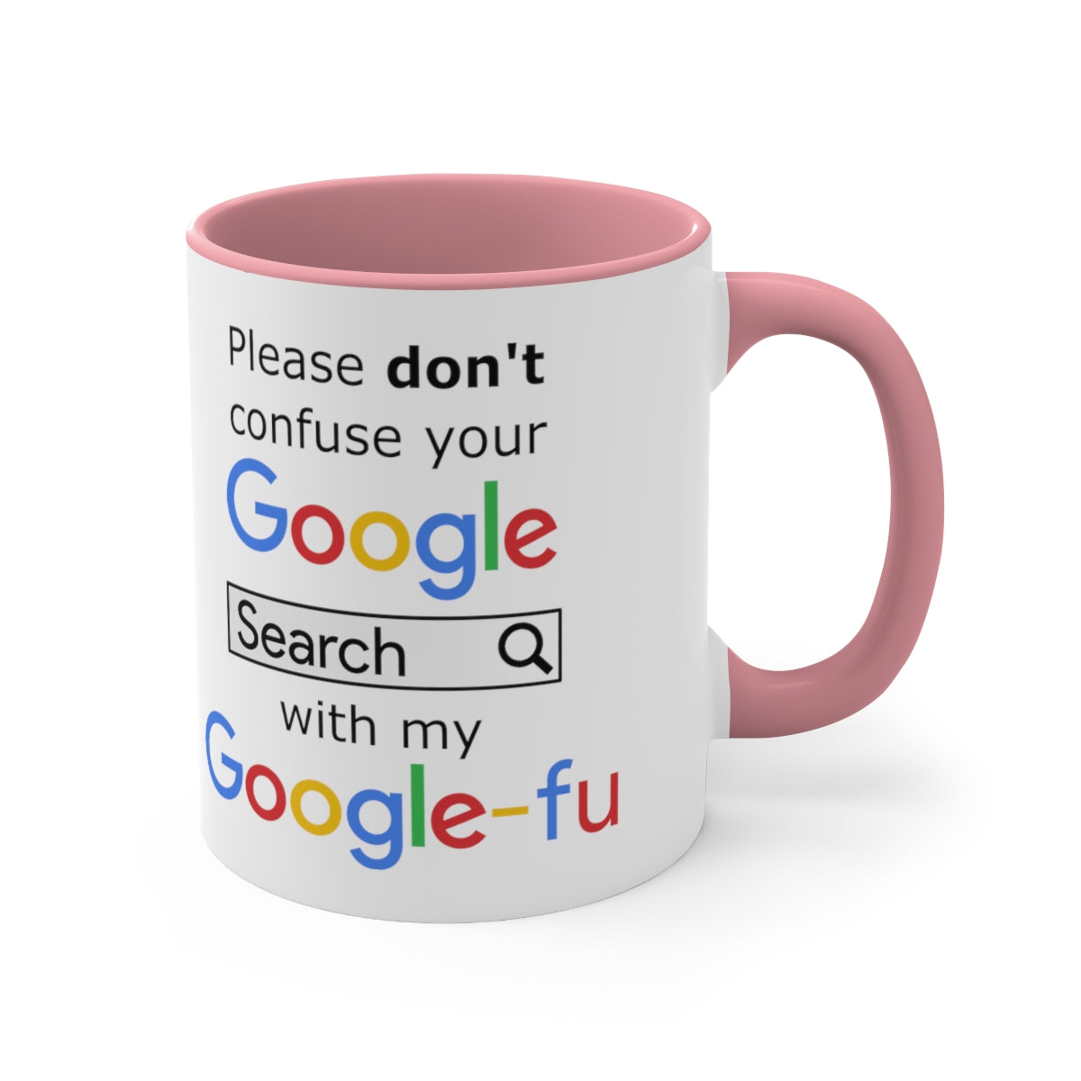 Google Fu - Accent Coffee Mug, 11oz