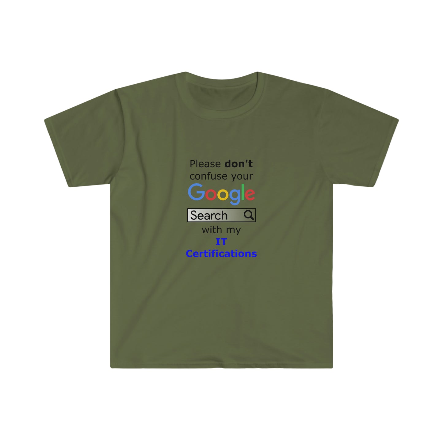 Google IT Certifications - Unisex Softstyle T-Shirt