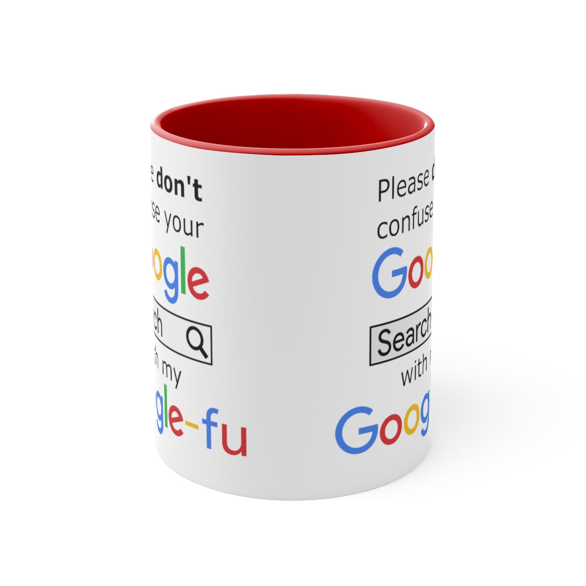 Google Fu - Accent Coffee Mug, 11oz