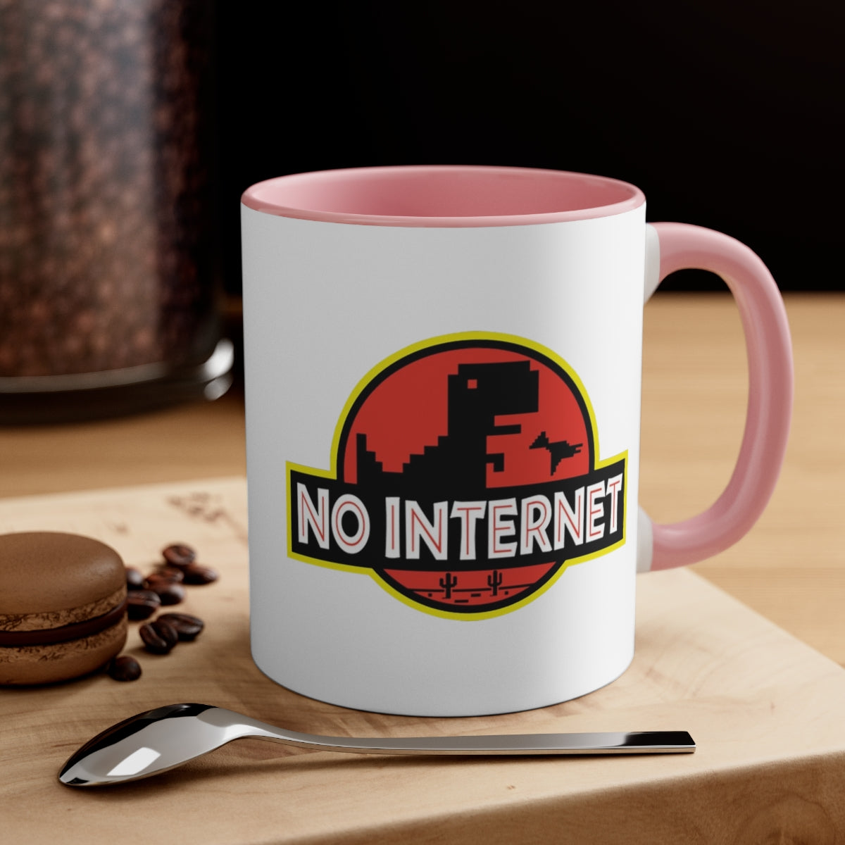 No Internet - Accent Coffee Mug, 11oz