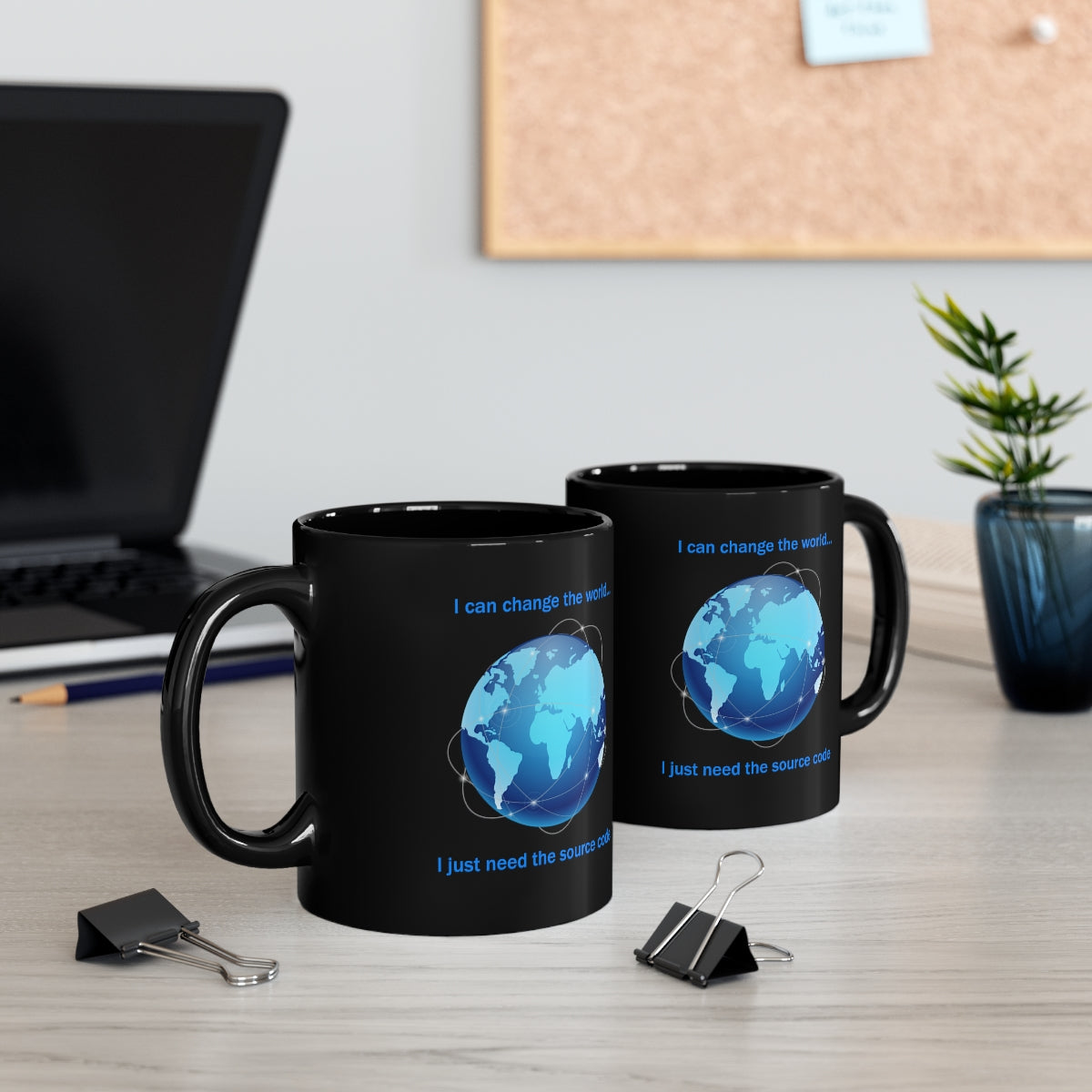 Change the World - 11oz Black Mug