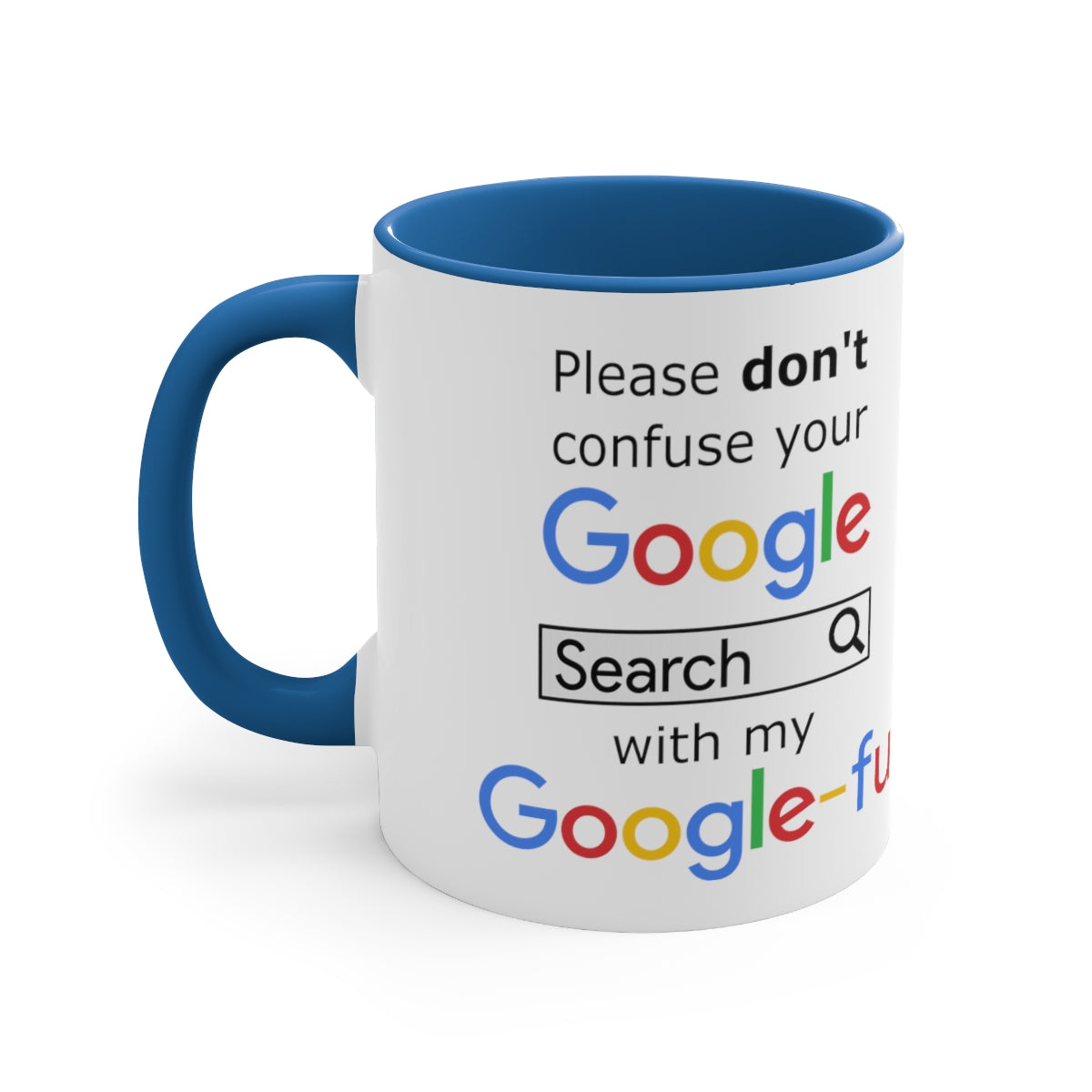 Google Fu - Accent Coffee Mug, 11oz