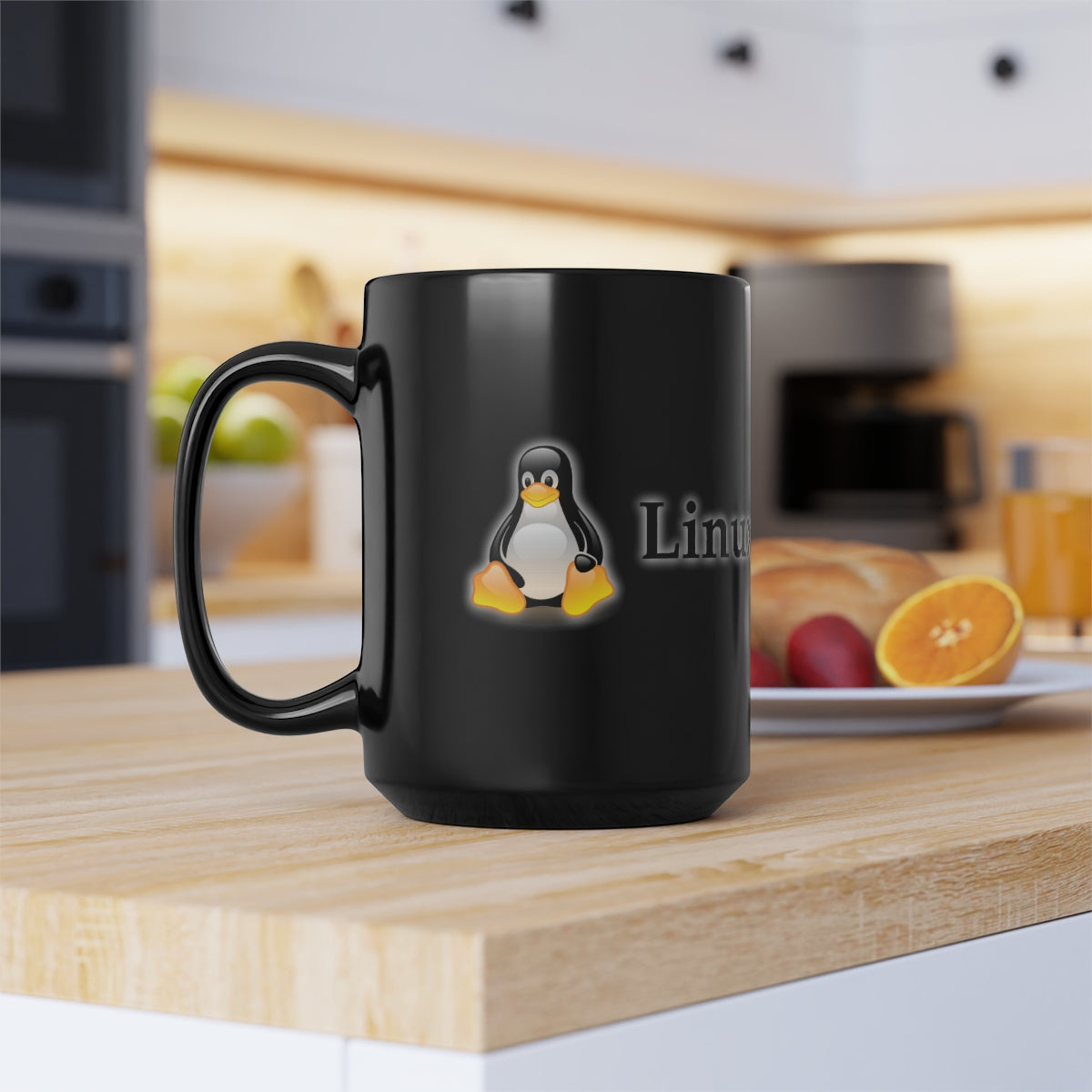 Linux - Black Mug, 15oz