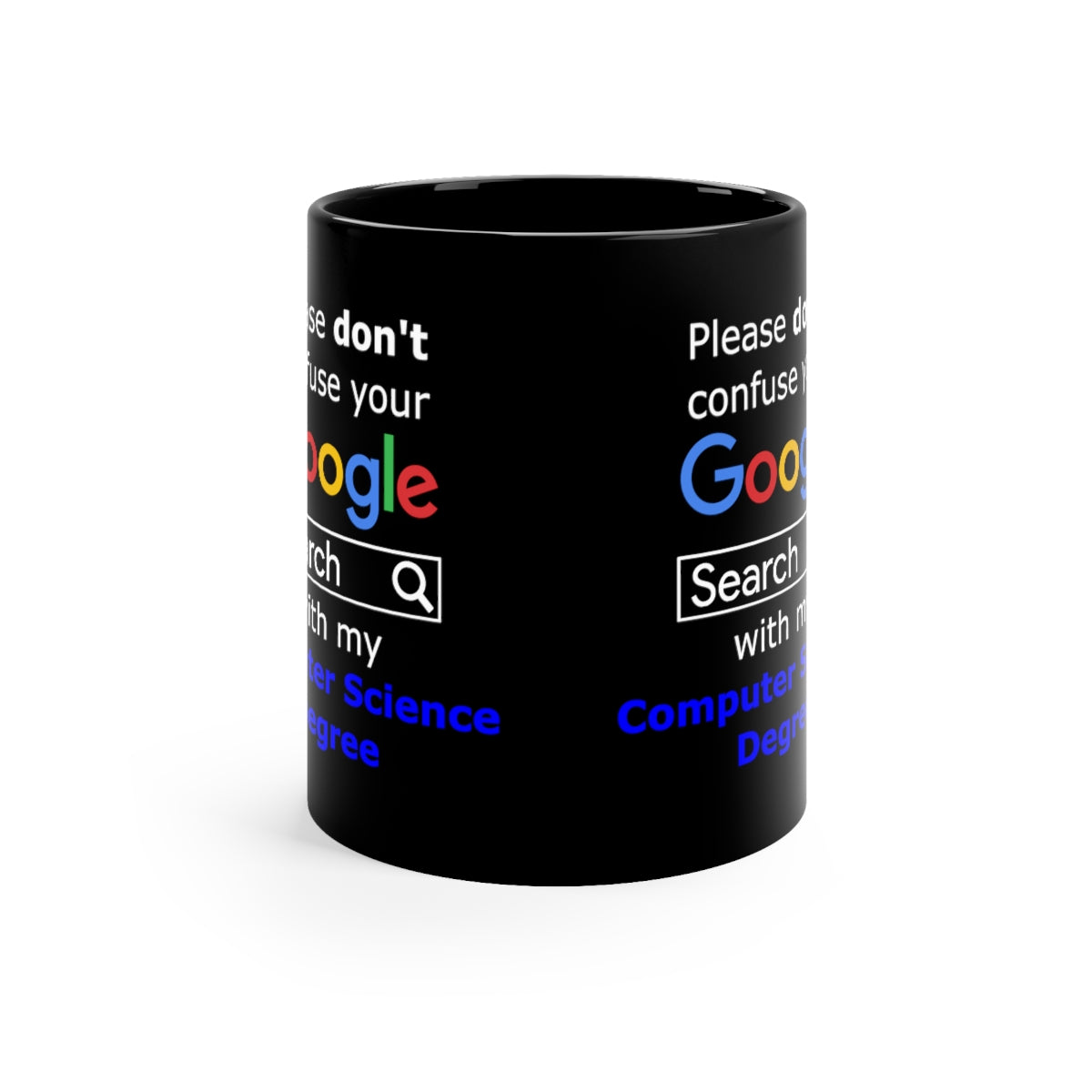 Google Computer Science - 11oz Black Mug