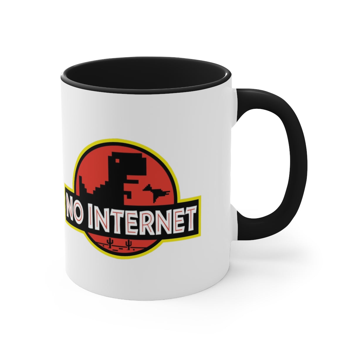 No Internet - Accent Coffee Mug, 11oz