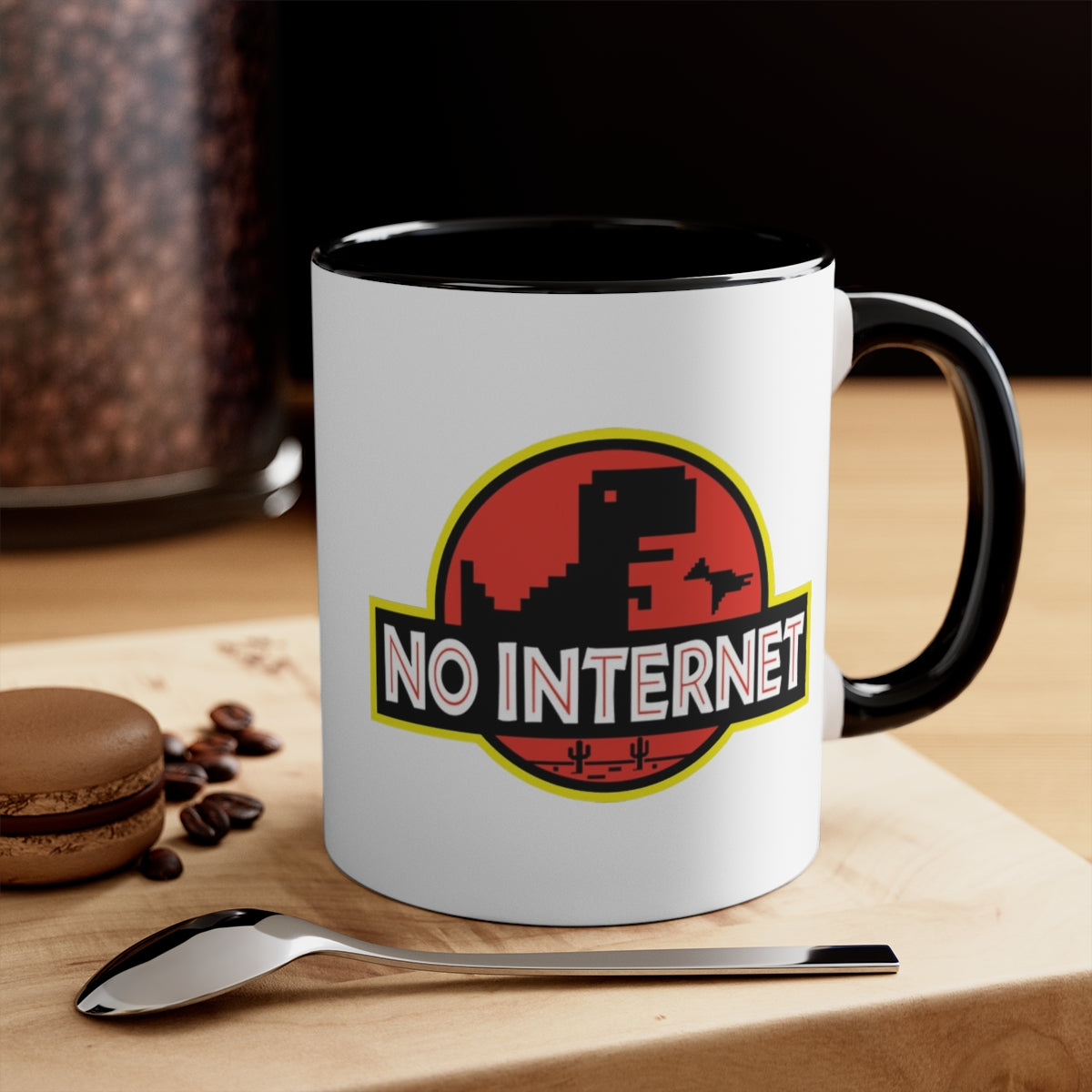 No Internet - Accent Coffee Mug, 11oz