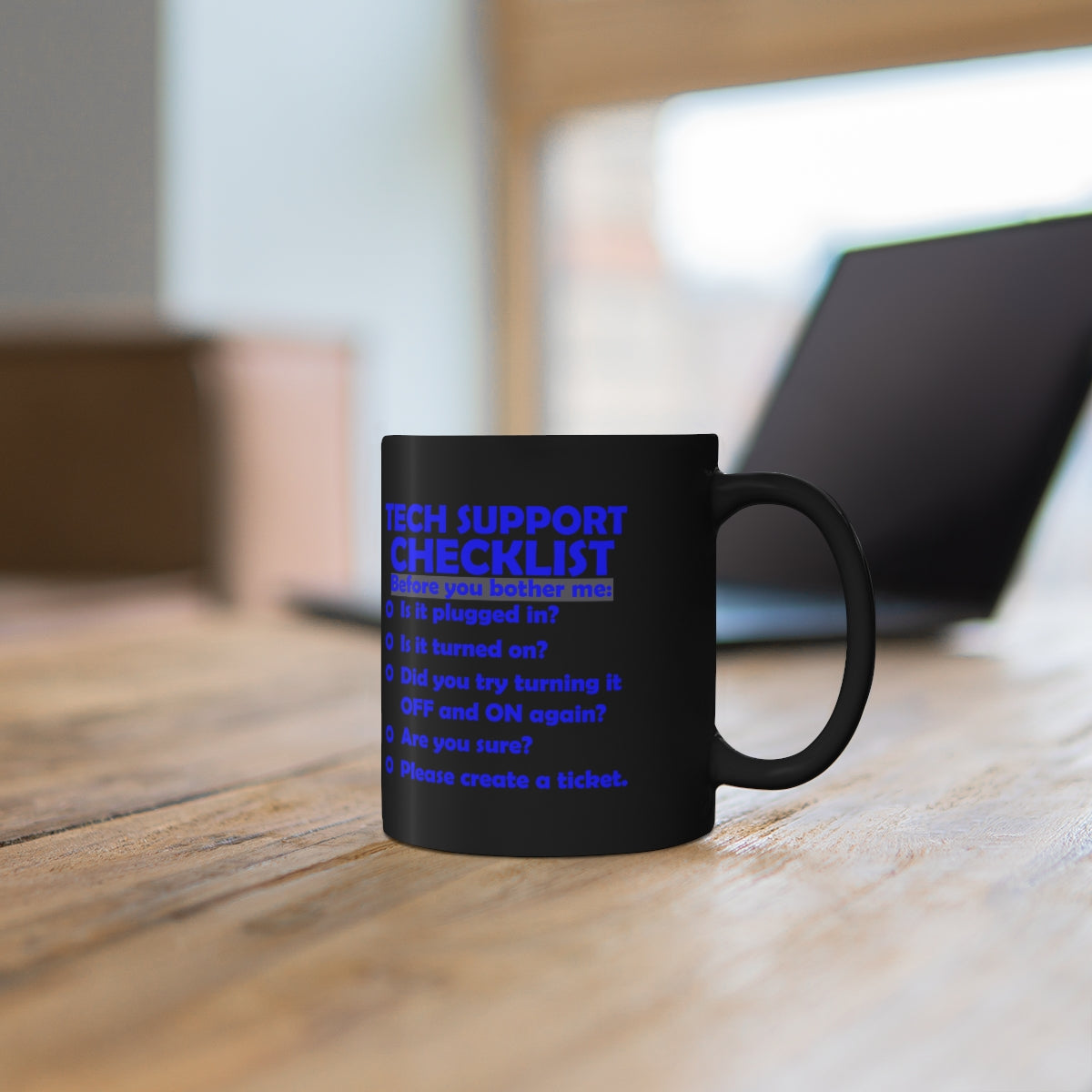 Checklist - 11oz Black Mug