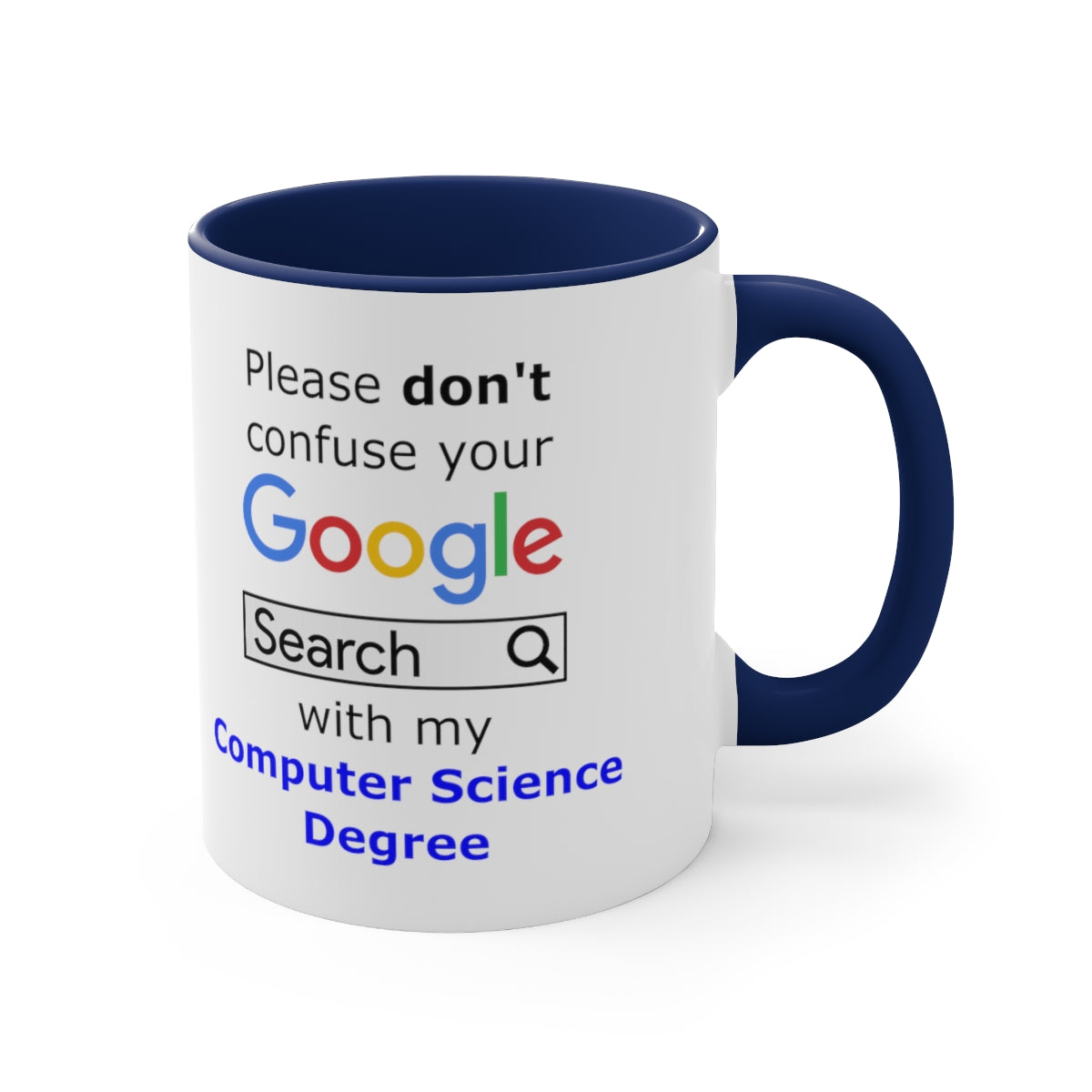 Google Computer Science - Accent Coffee Mug, 11oz