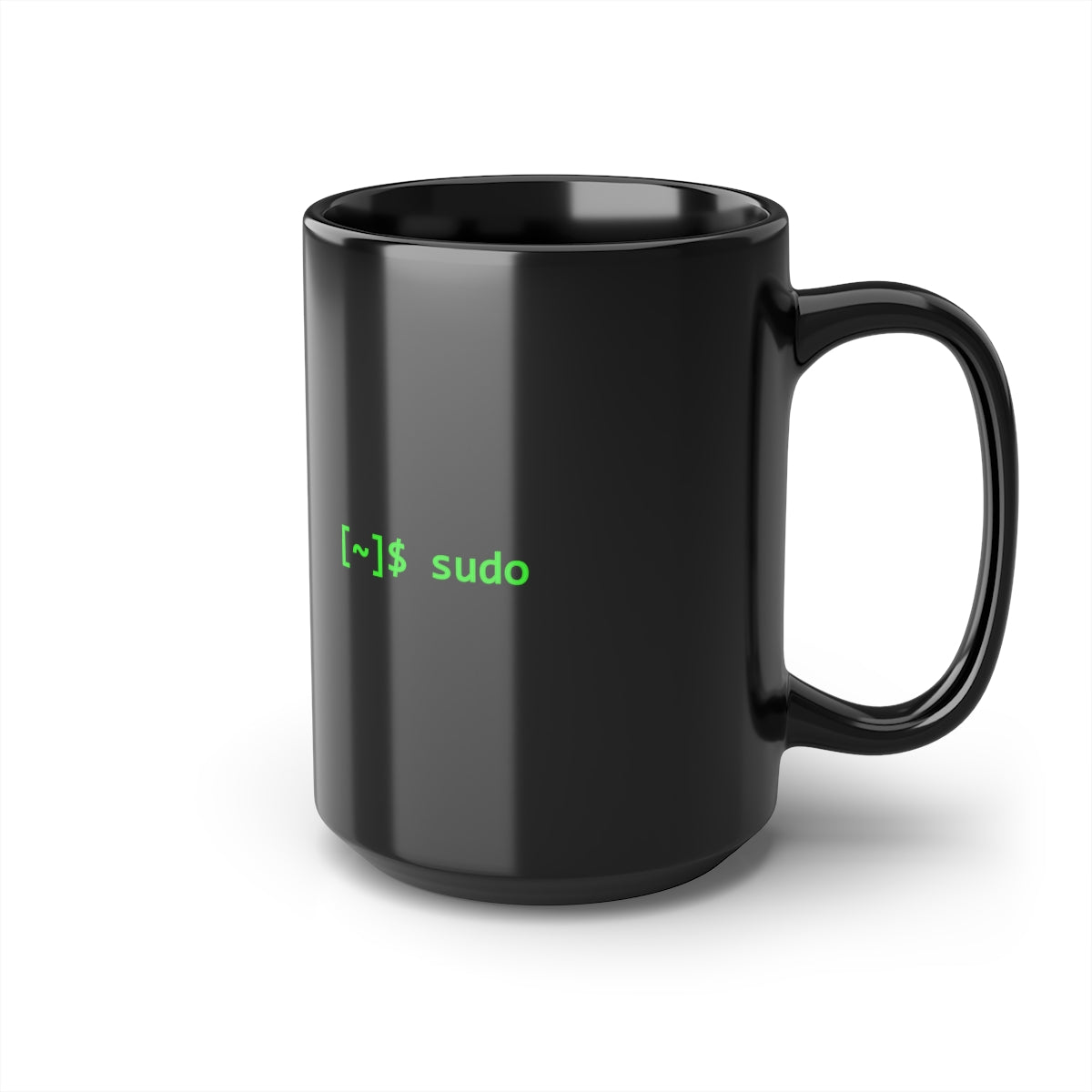 sudo - Black Mug, 15oz