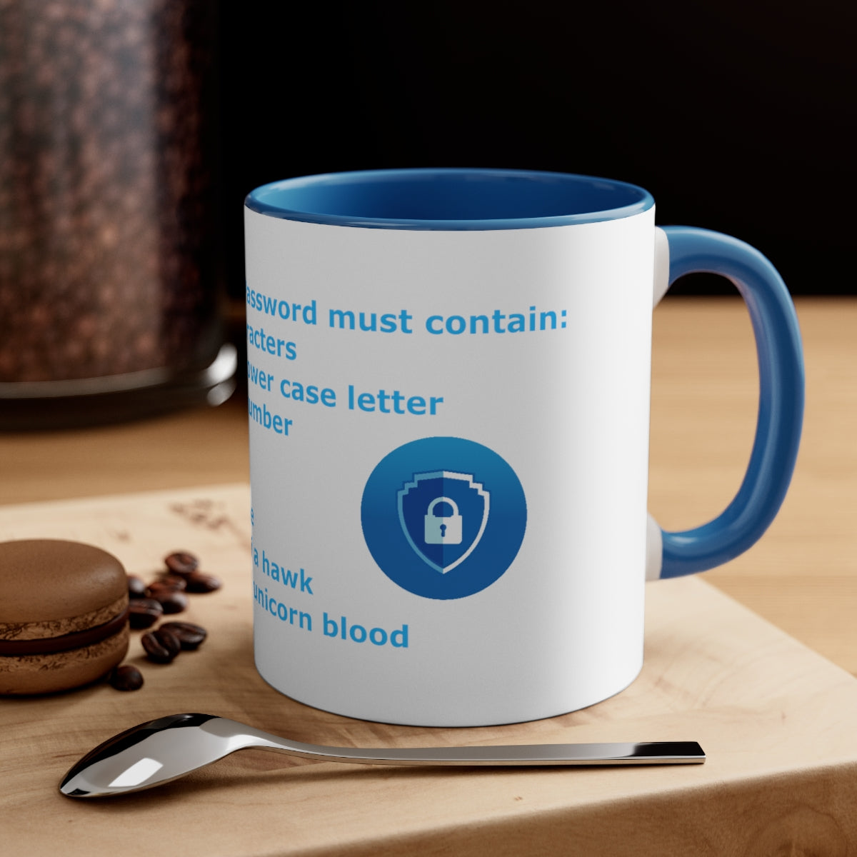 Password Strength - Accent Coffee Mug, 11oz