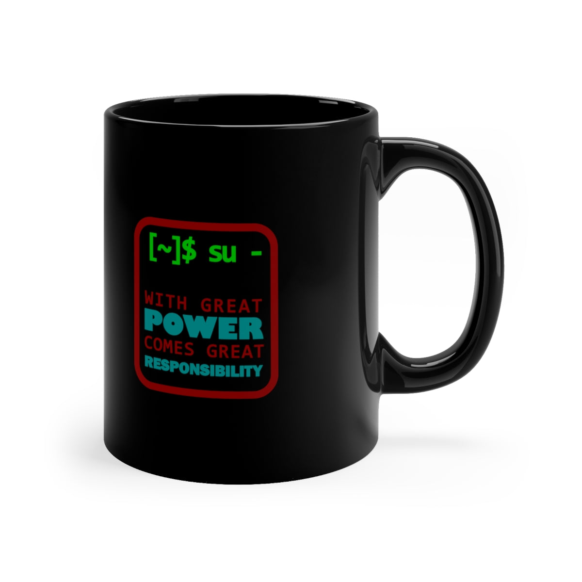 Great Power - 11oz Black Mug