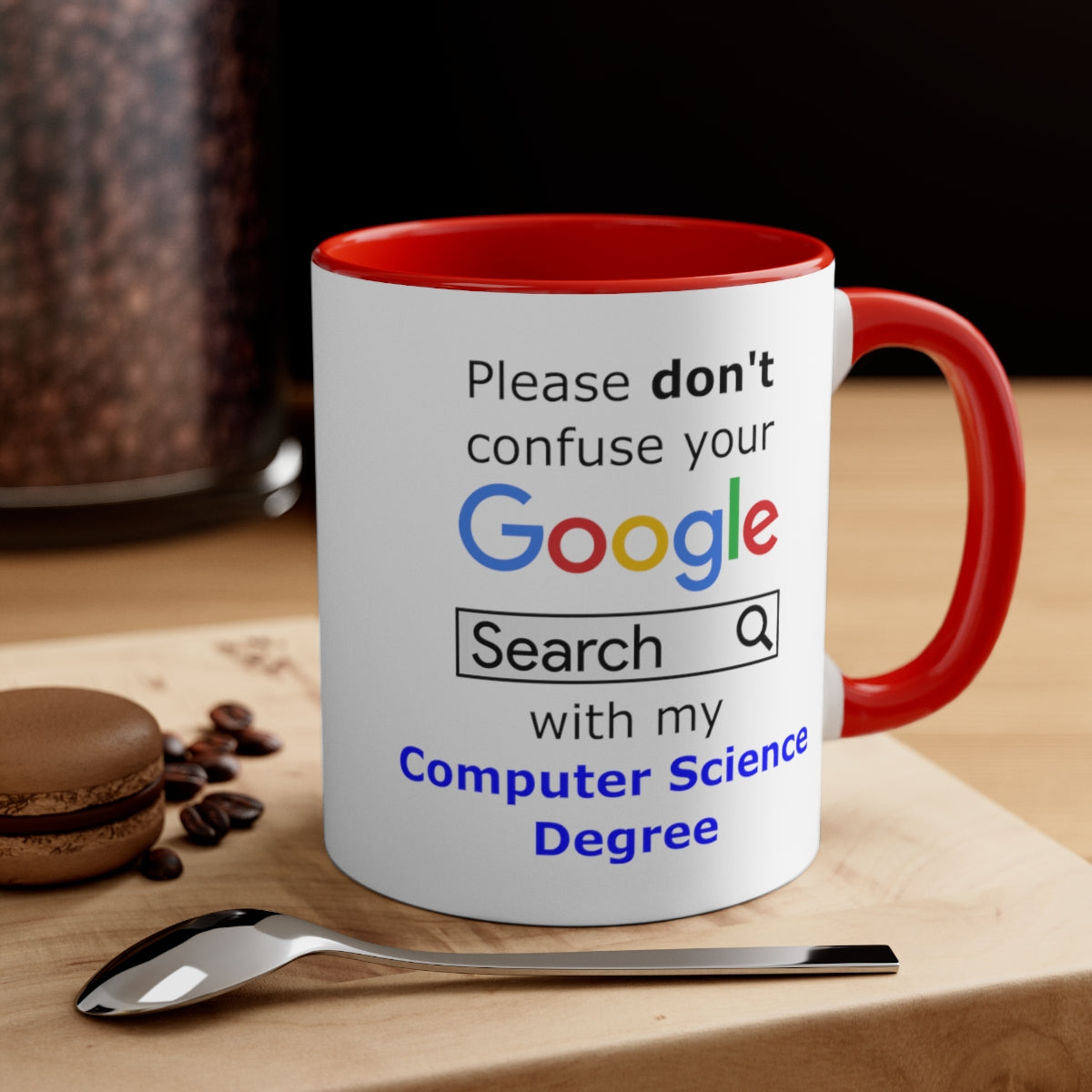 Google Computer Science - Accent Coffee Mug, 11oz