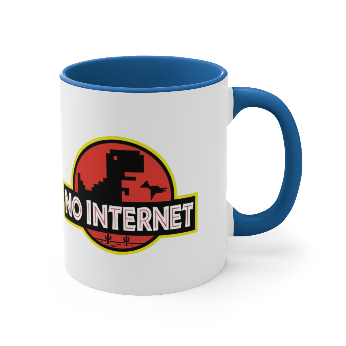 No Internet - Accent Coffee Mug, 11oz