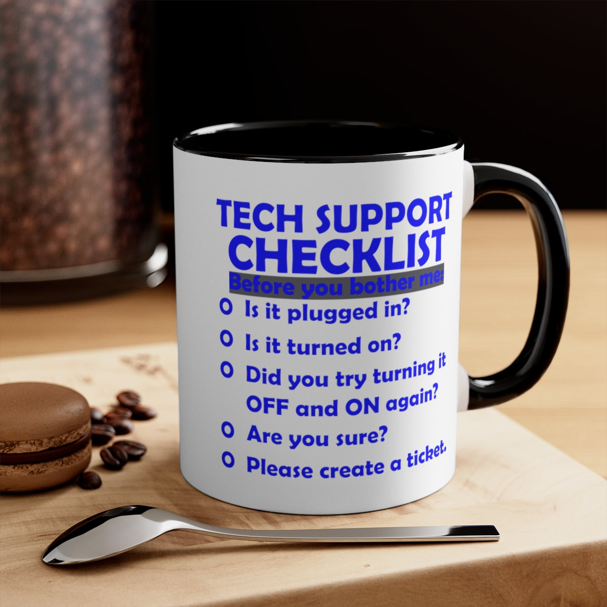 Checklist - Accent Coffee Mug, 11oz