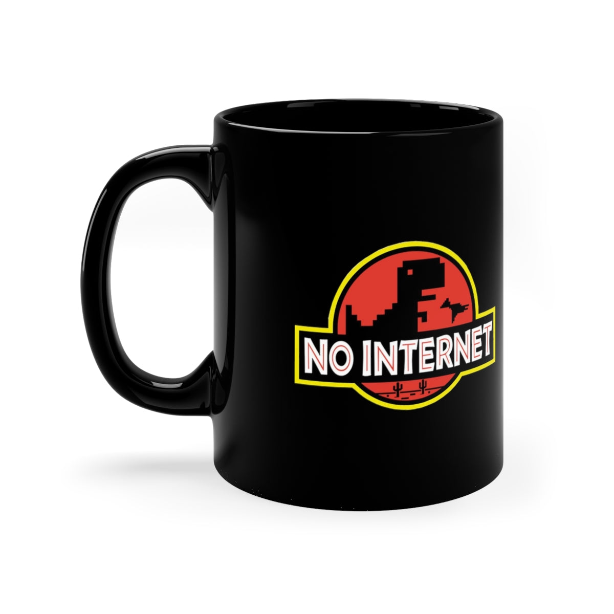 No Internet - 11oz Black Mug